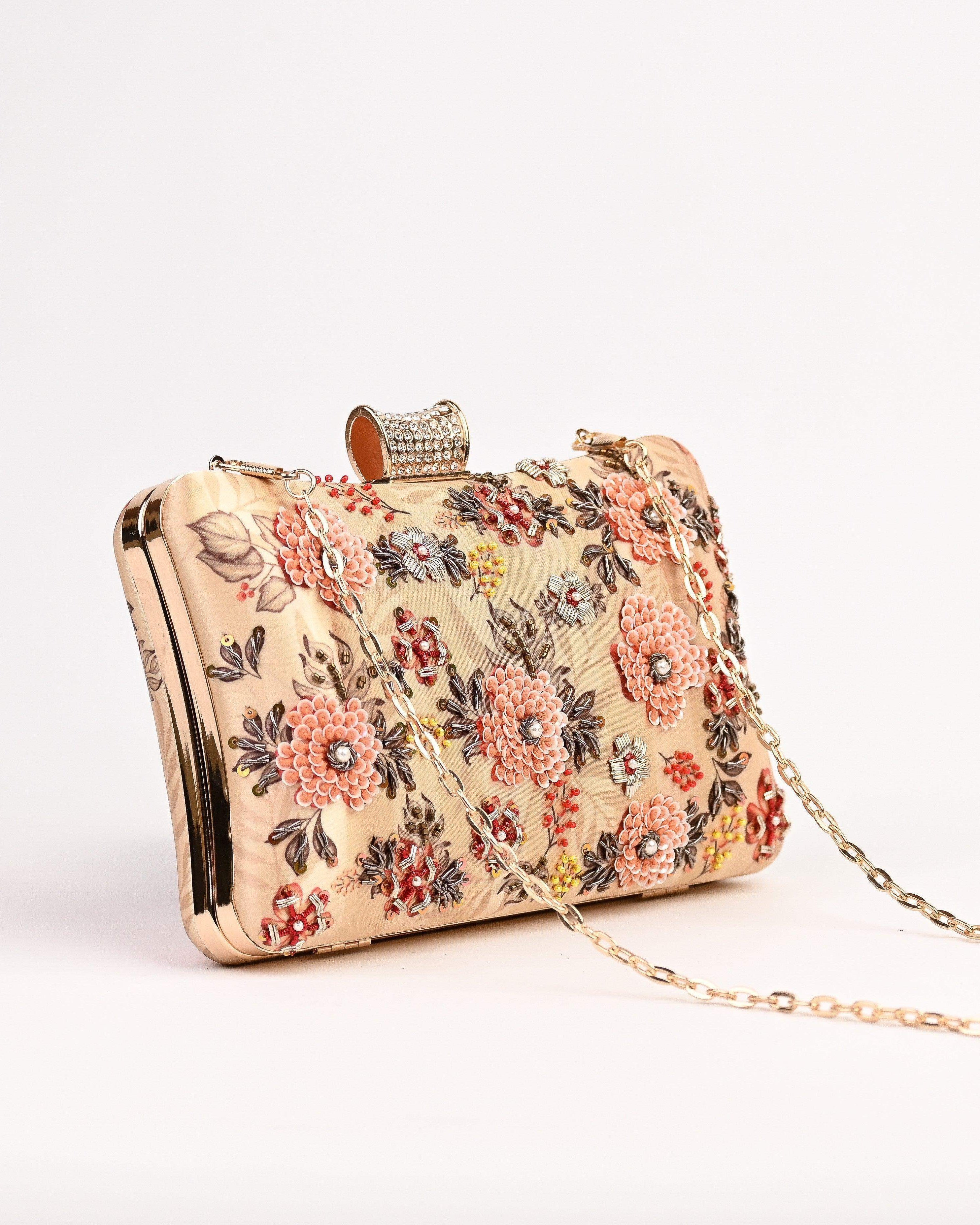 Sugarcrush Multi Floral Fabric Clutch - SUGARCRUSH