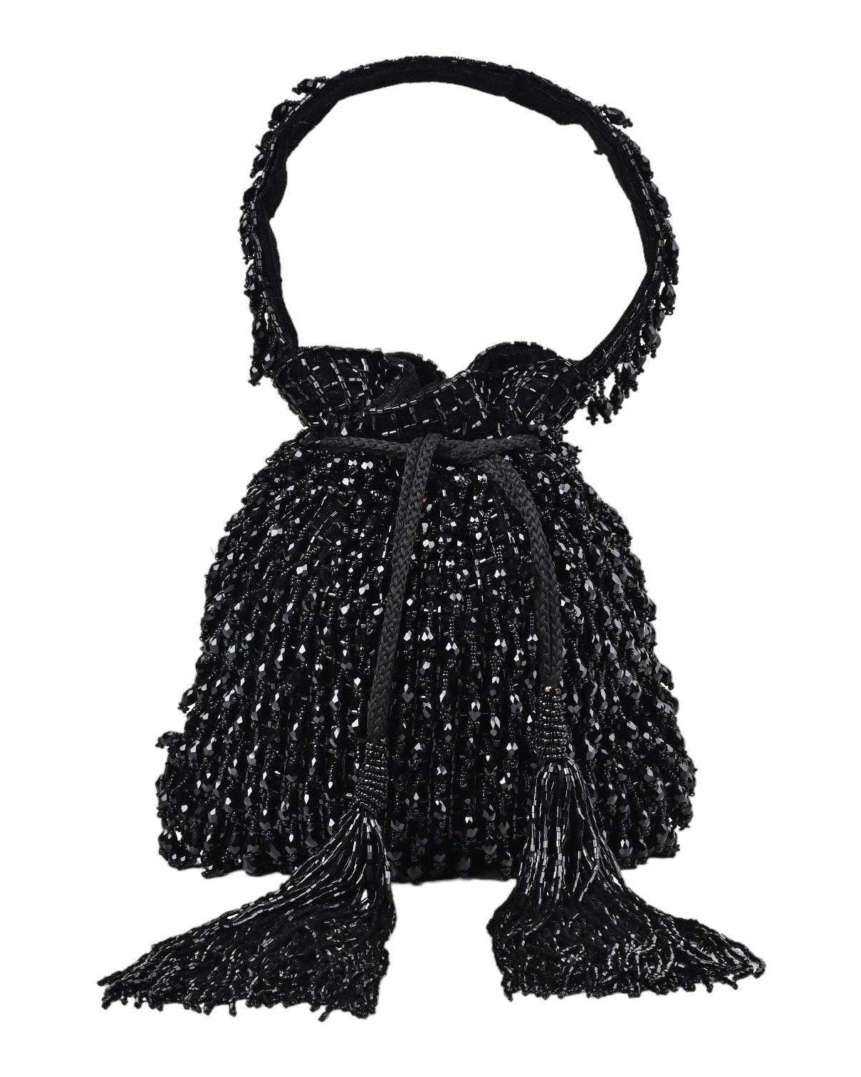 Bella Black Potli bag - SUGARCRUSH