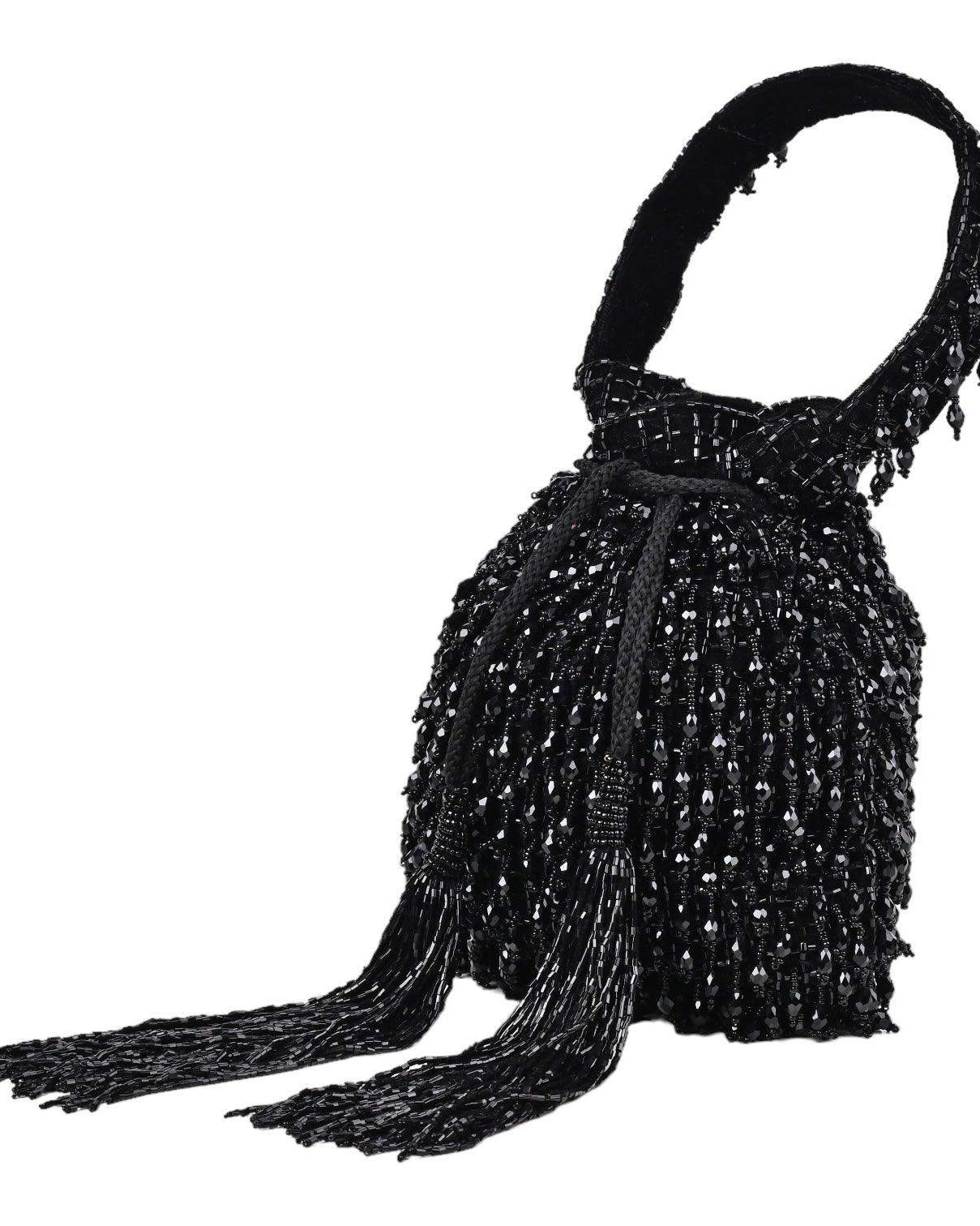 Bella Black Potli bag - SUGARCRUSH