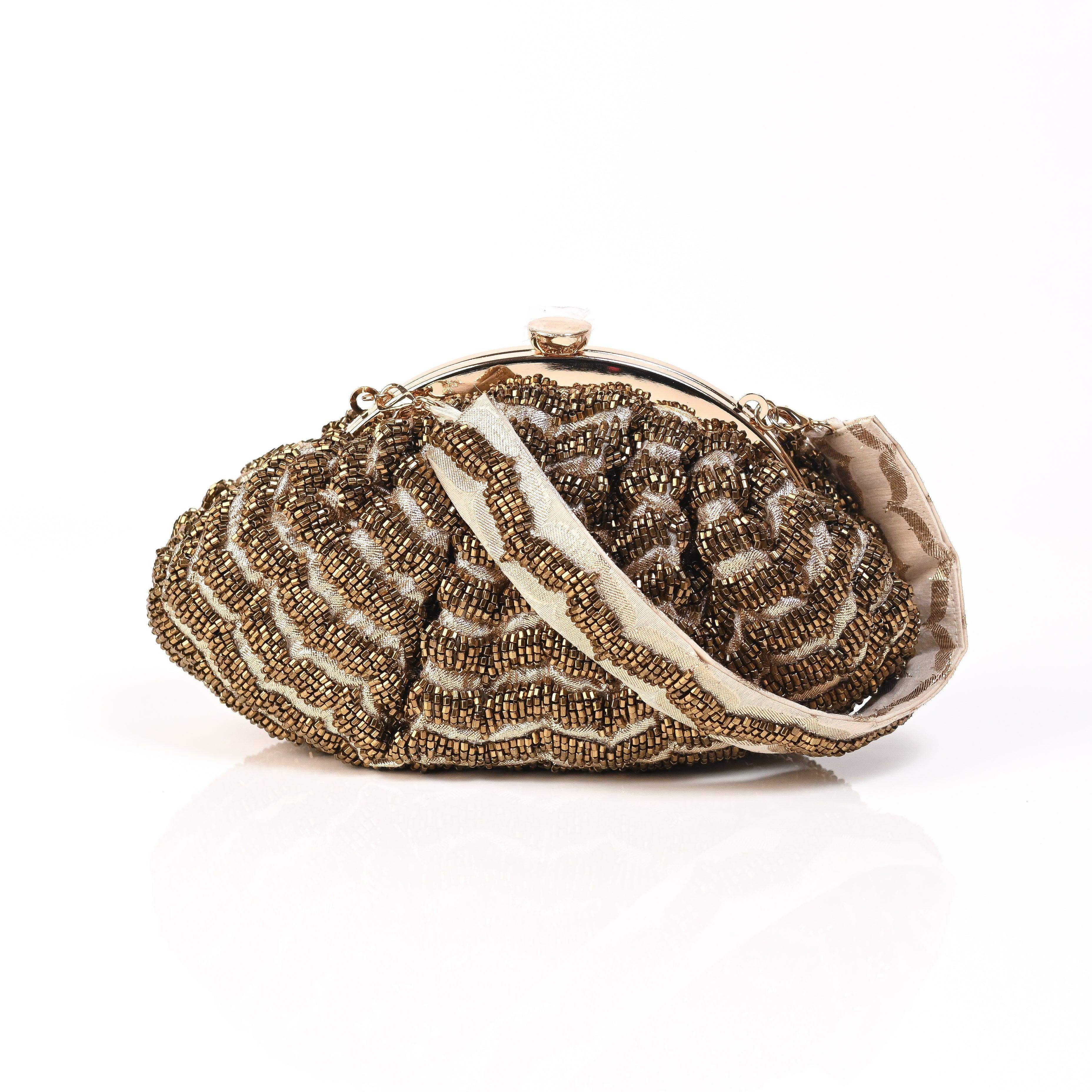 Sugarcrush Golden Soft Pouch with Handle - SUGARCRUSH