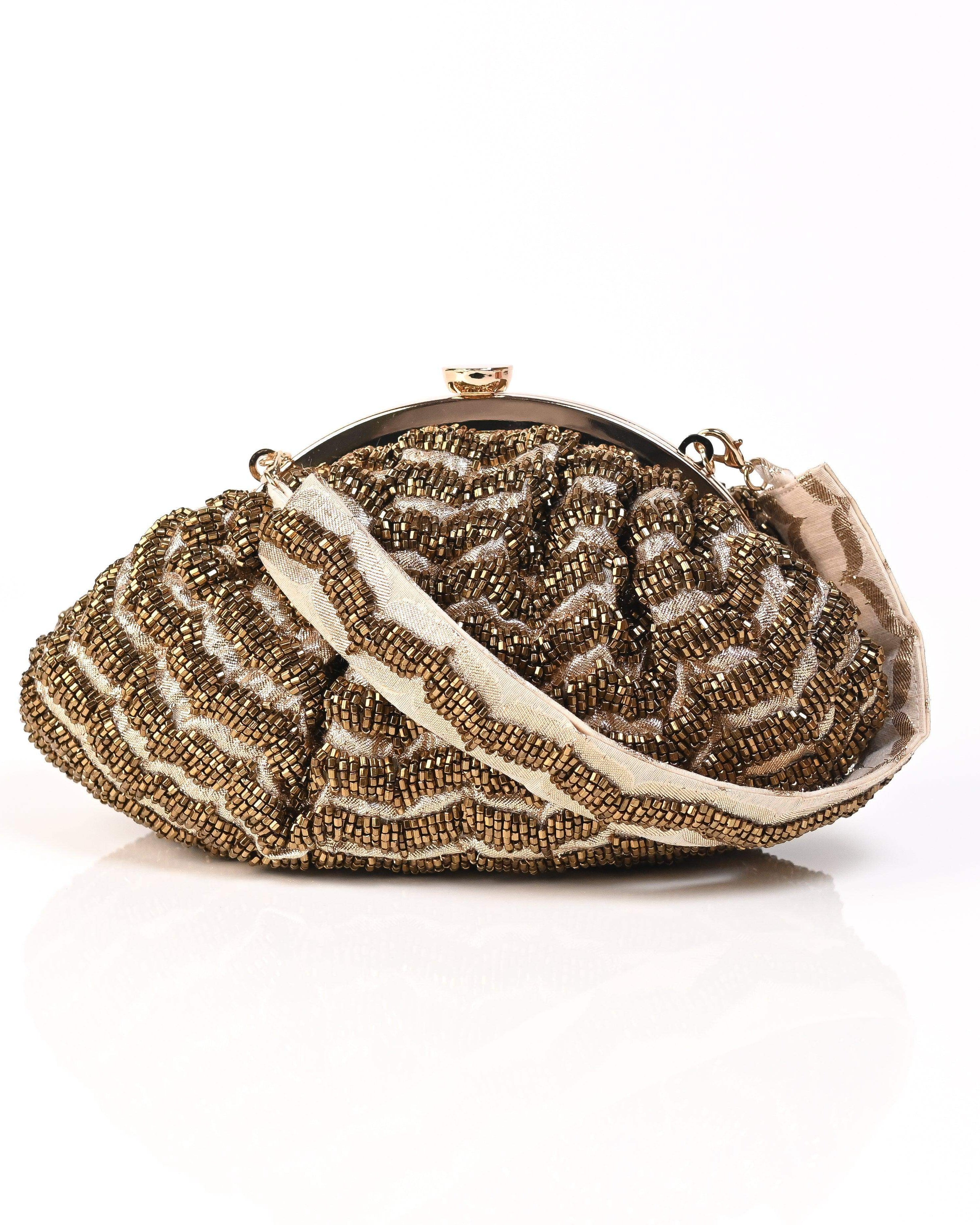 Sugarcrush Golden Soft Pouch with Handle - SUGARCRUSH