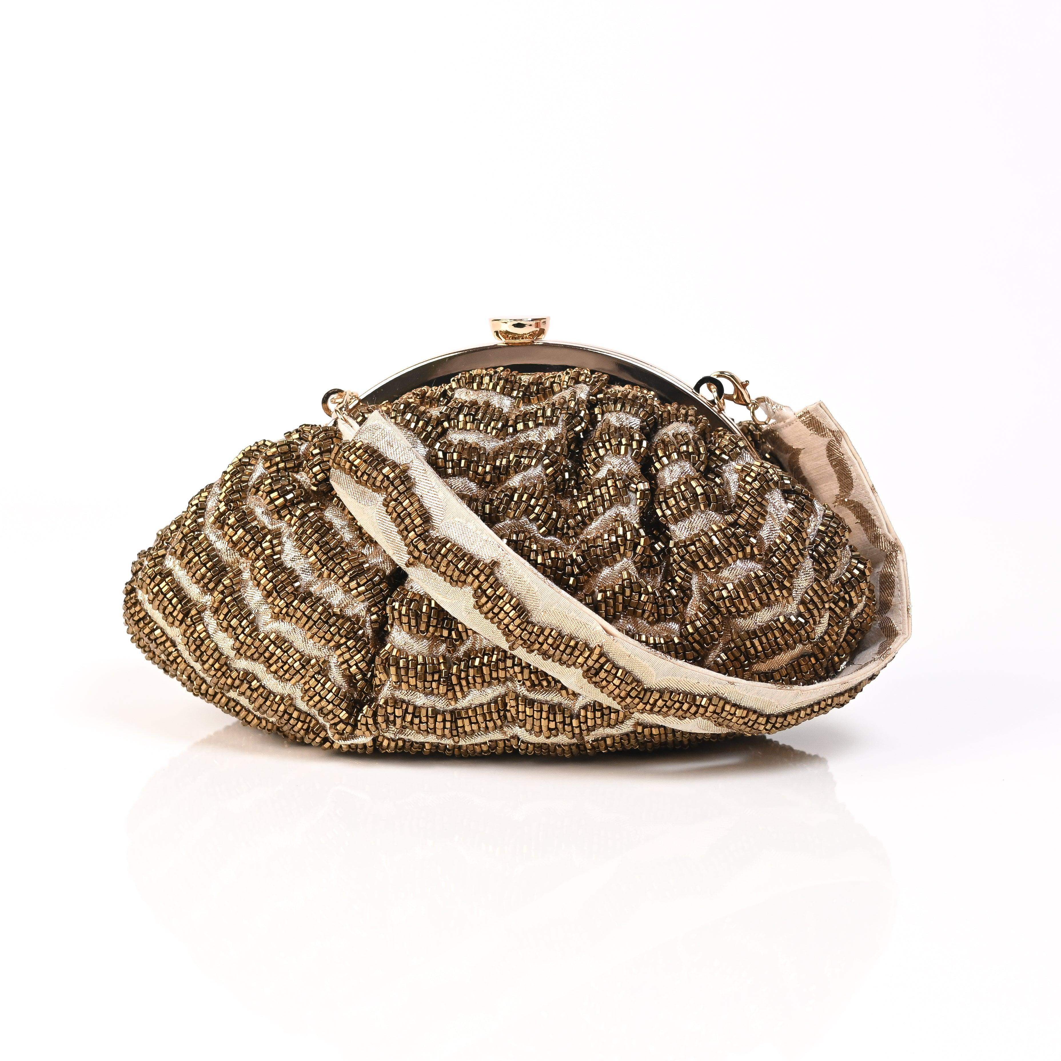 Sugarcrush Golden Soft Pouch with Handle - SUGARCRUSH