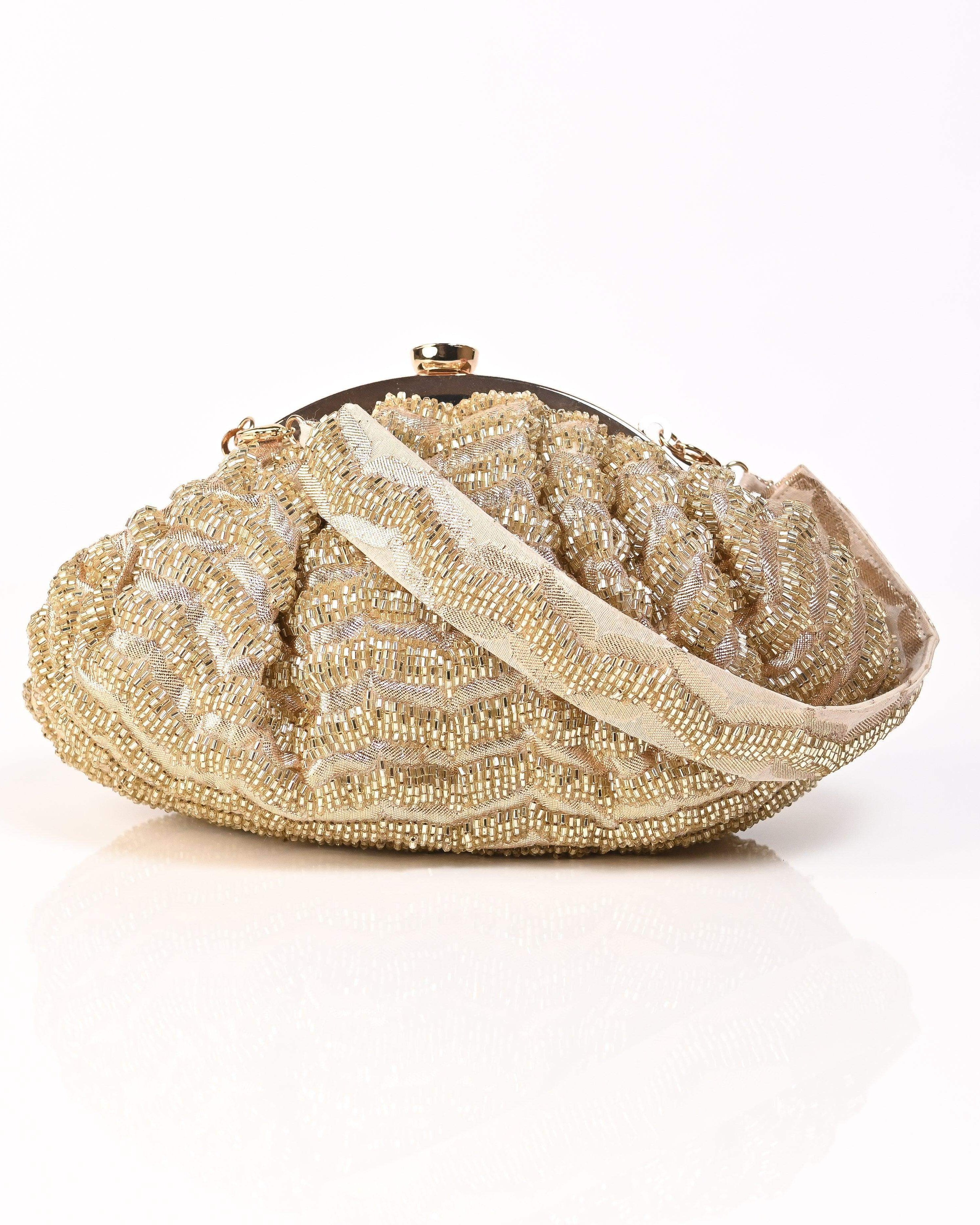 Sugarcrush Golden Soft Pouch with Handle - SUGARCRUSH