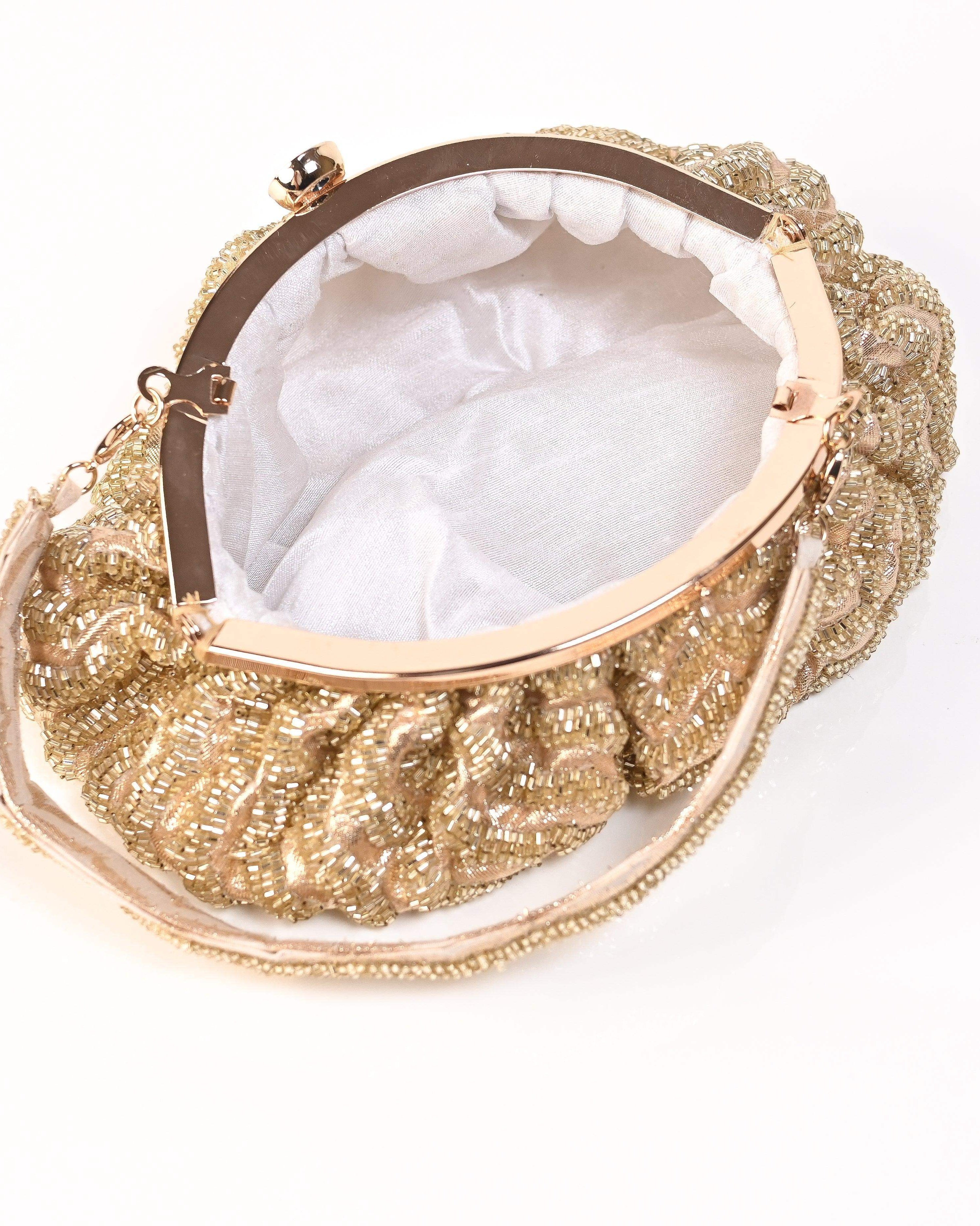 Sugarcrush Golden Soft Pouch with Handle - SUGARCRUSH