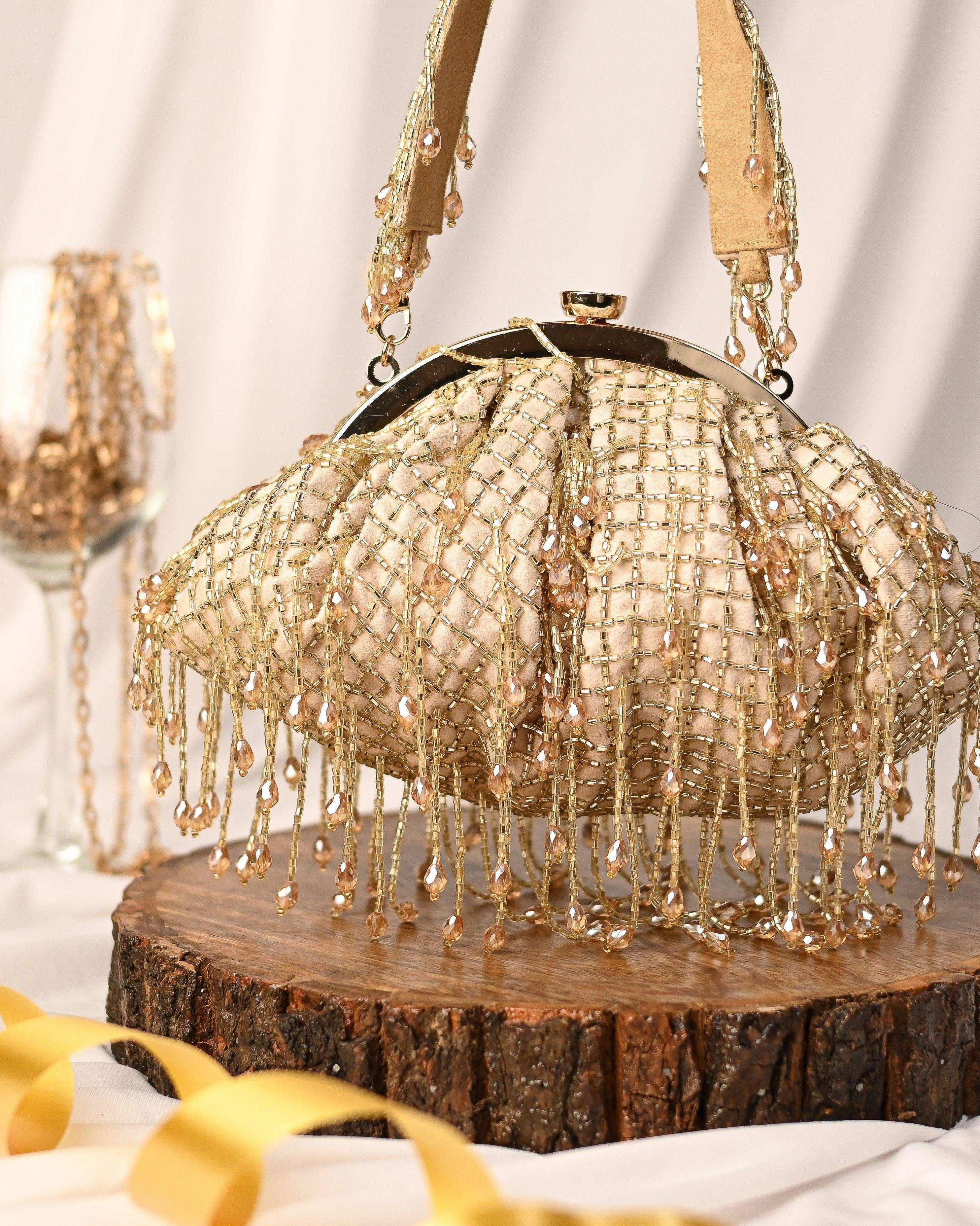 Sugarcrush Golden Soft Pouch with Handle - SUGARCRUSH