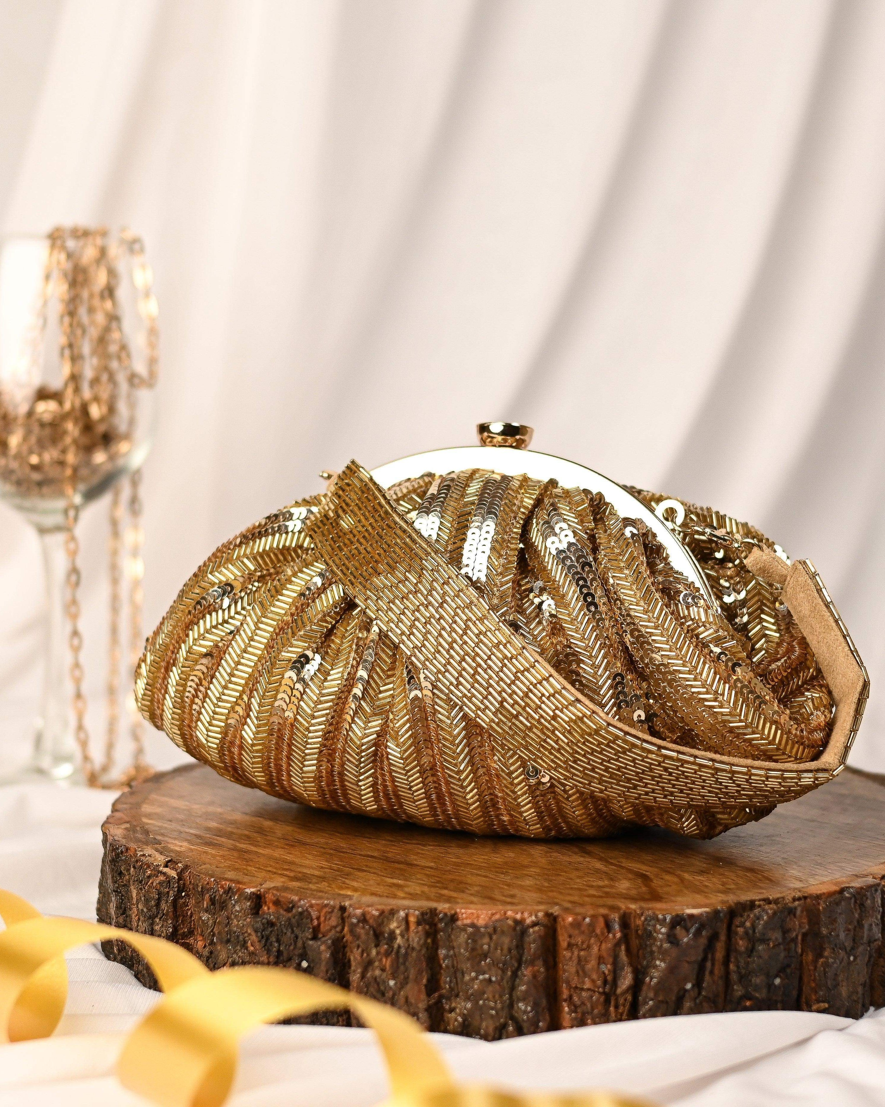 Sugarcrush Golden Soft Pouch with Handle - SUGARCRUSH