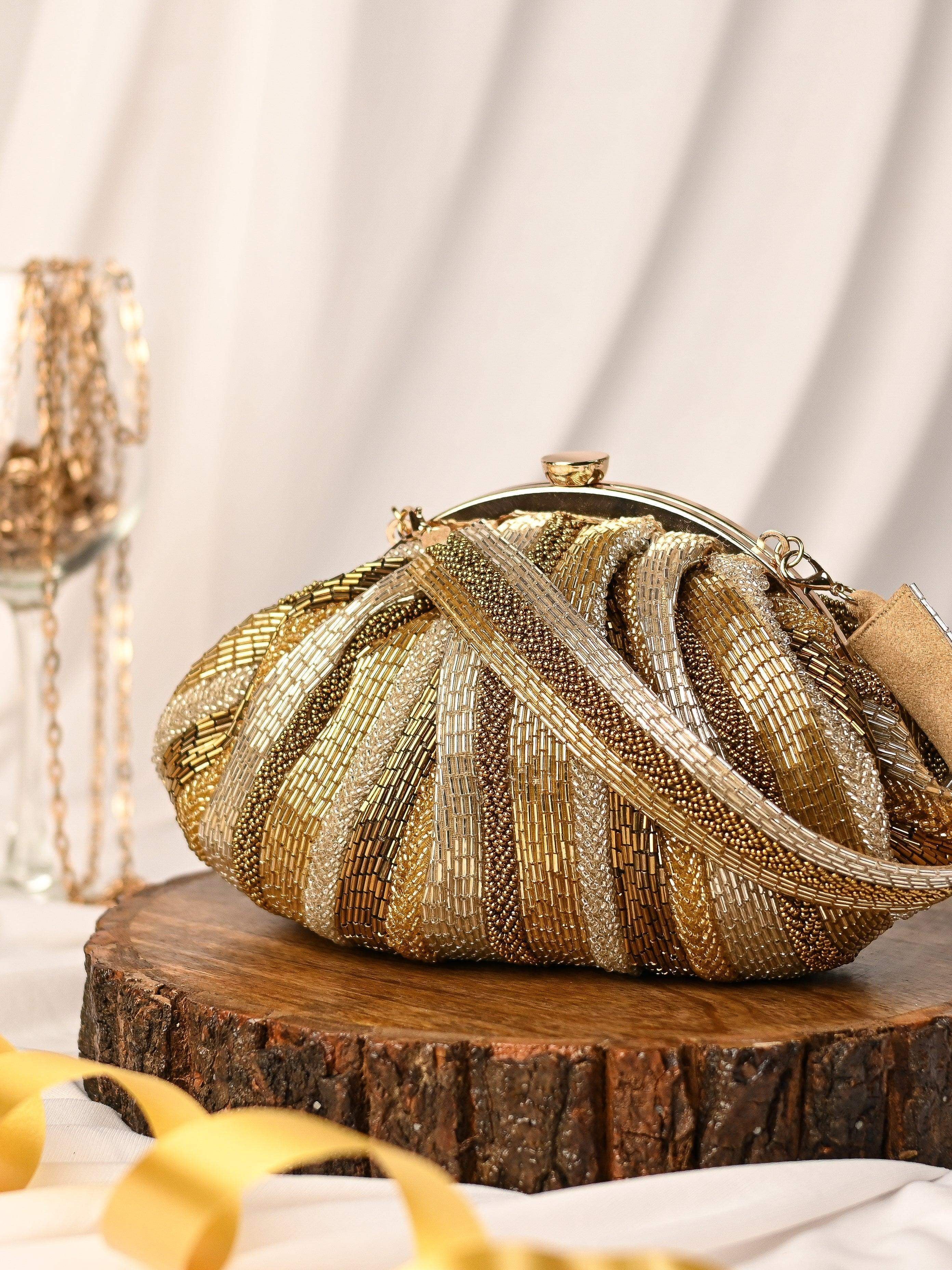 Sugarcrush Golden Soft Pouch with Handle - SUGARCRUSH