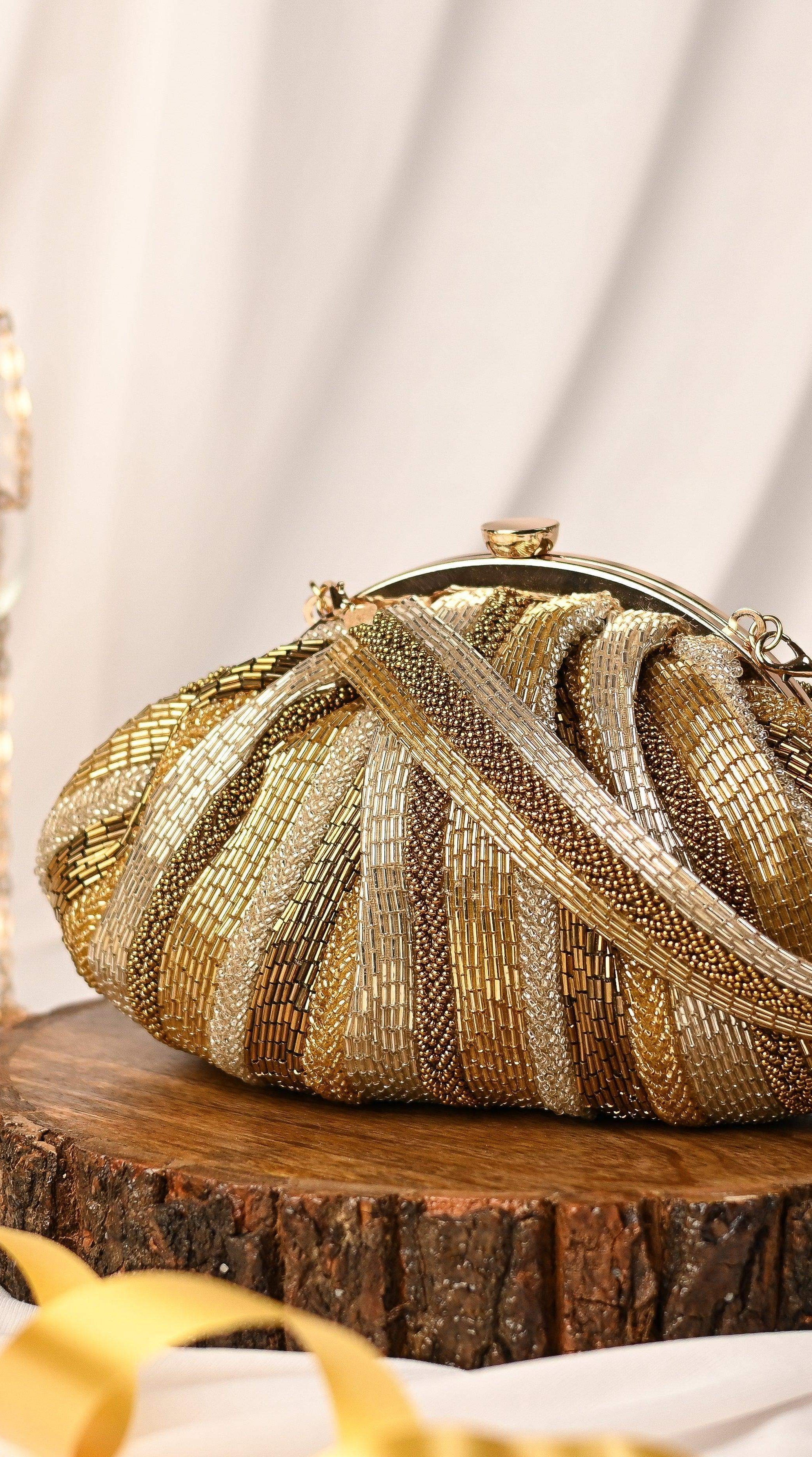 Sugarcrush Golden Soft Pouch with Handle - SUGARCRUSH