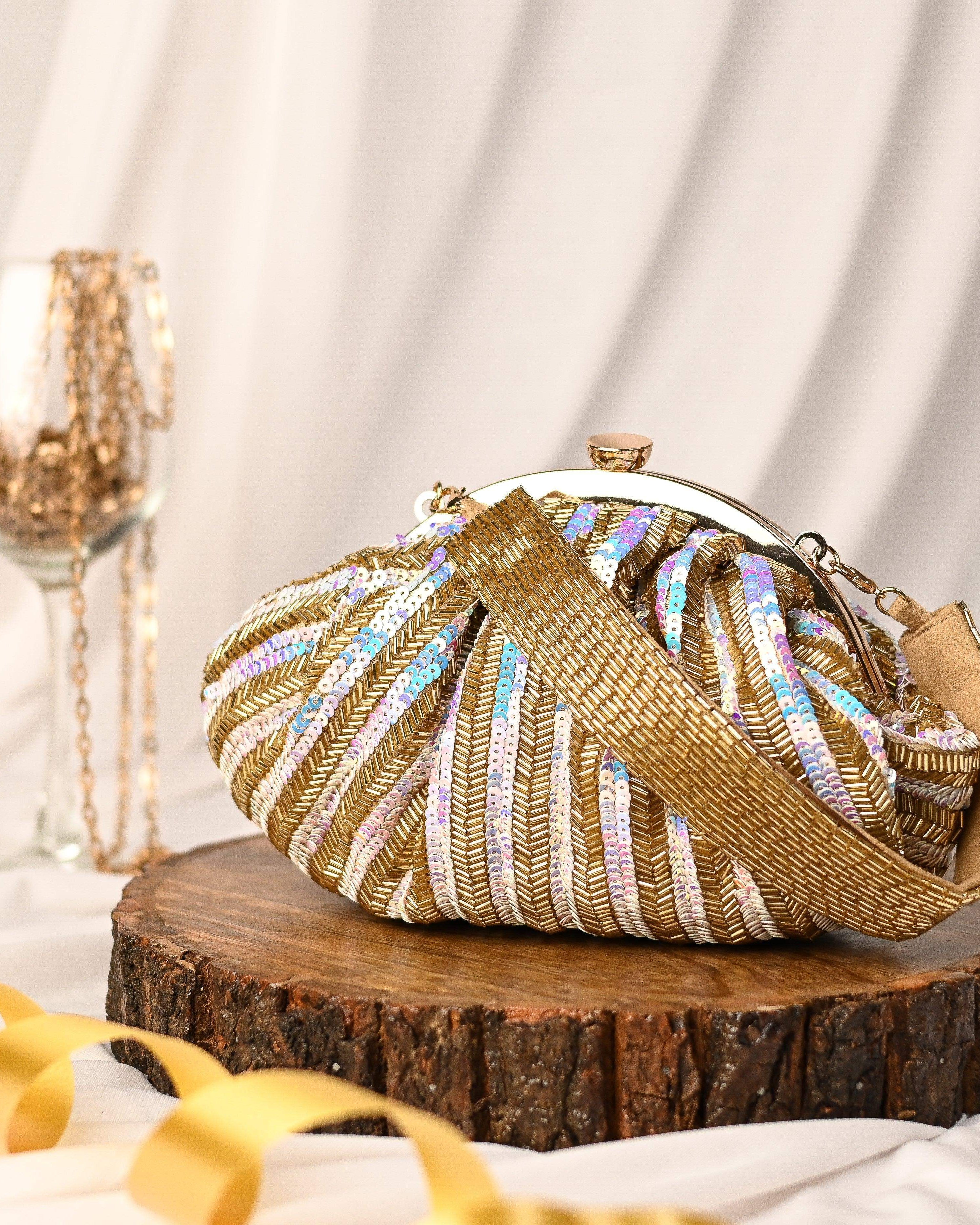 Sugarcrush Golden Soft Pouch with Handle - SUGARCRUSH