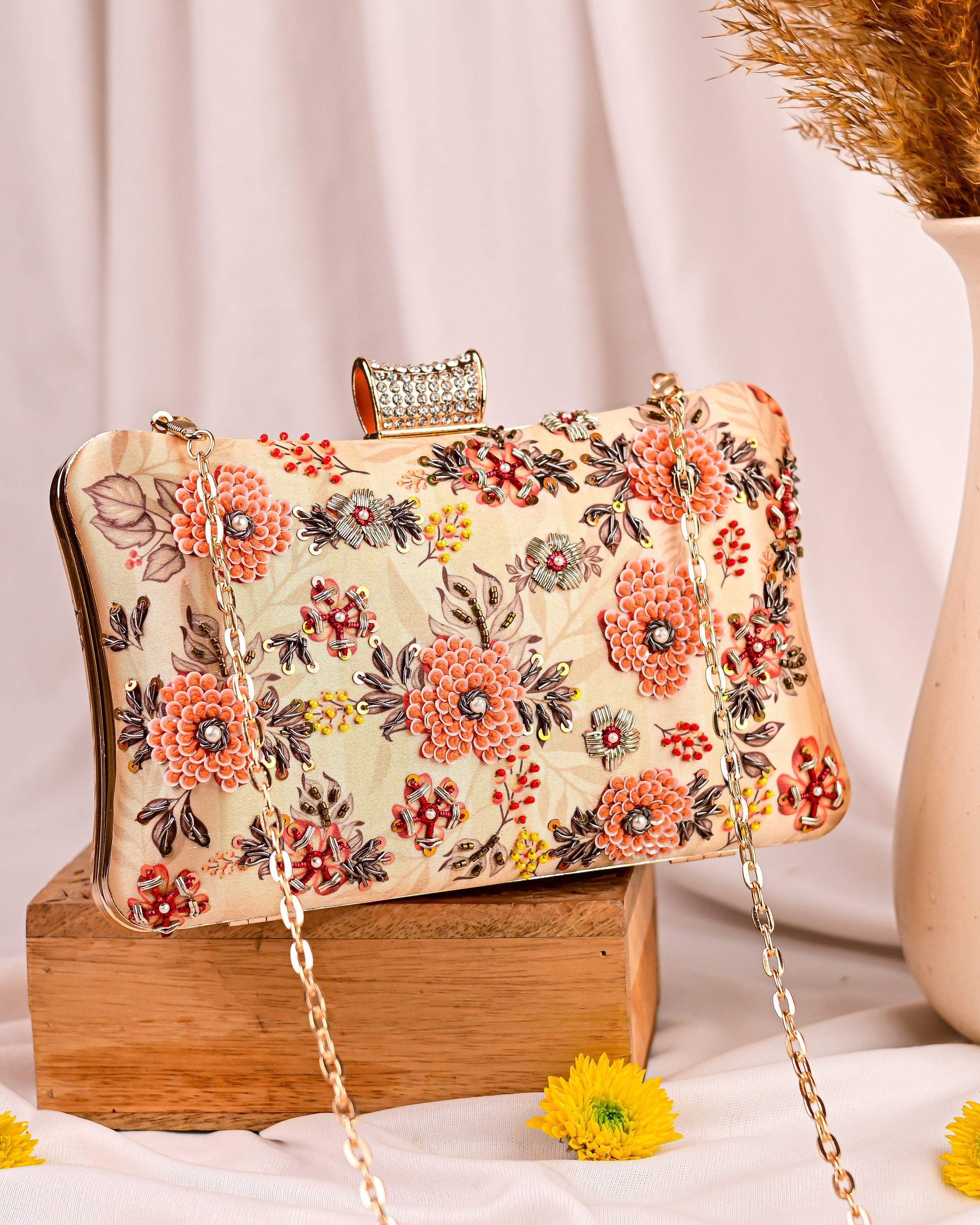 Sugarcrush Multi Floral Fabric Clutch - SUGARCRUSH
