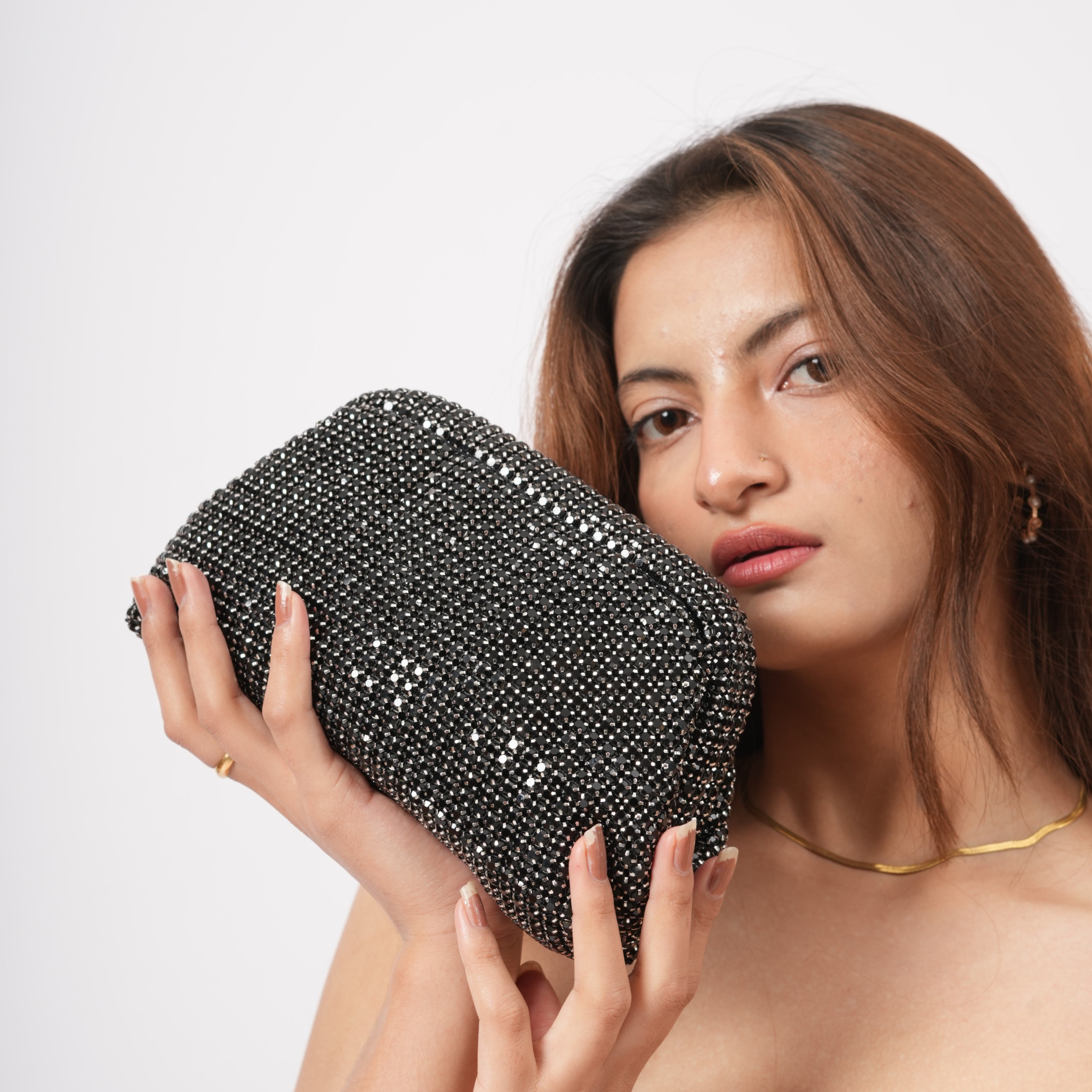 Night Out Shine Clutch