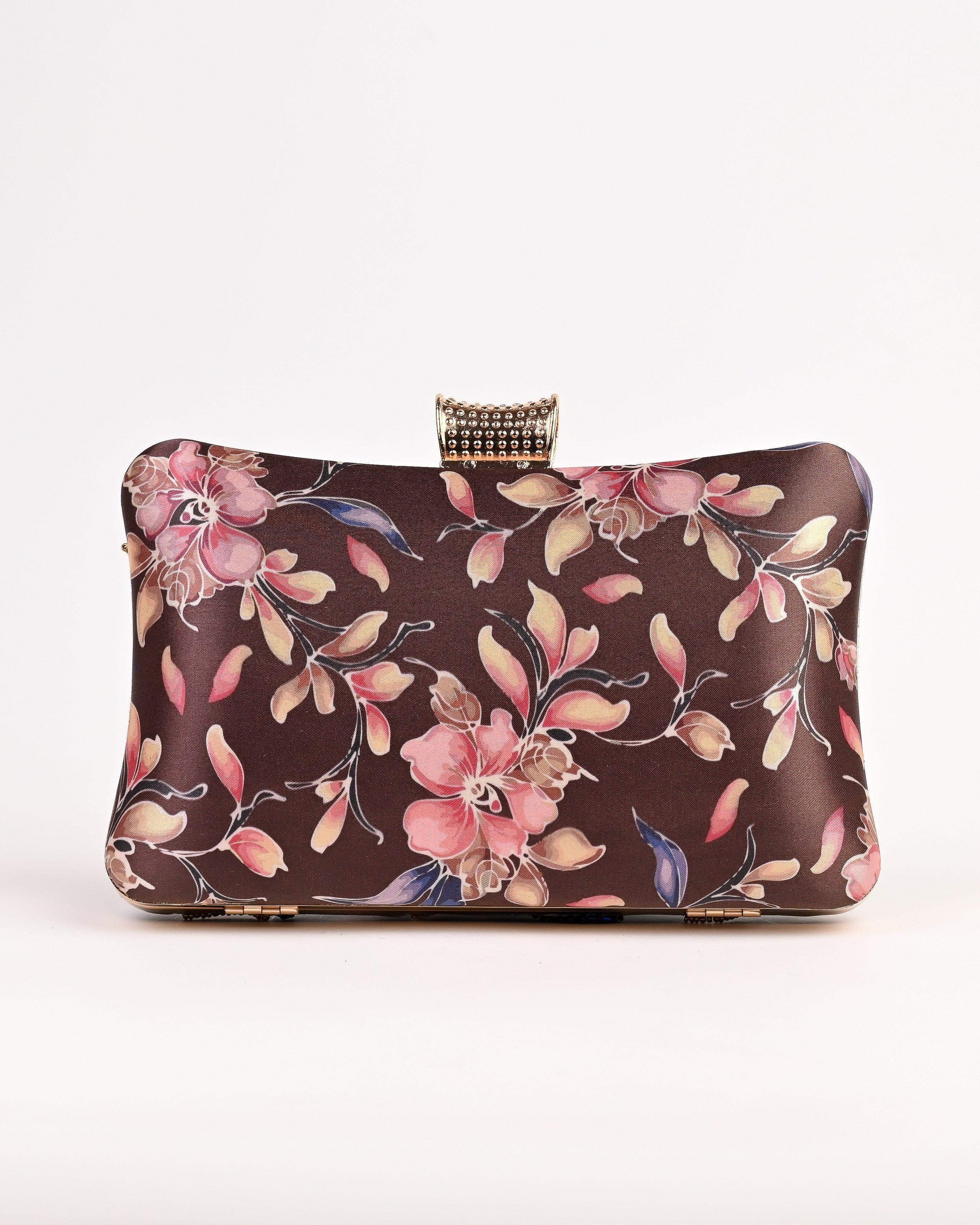 Sugarcrush Multicolor Floral Fabric Clutch - SUGARCRUSH