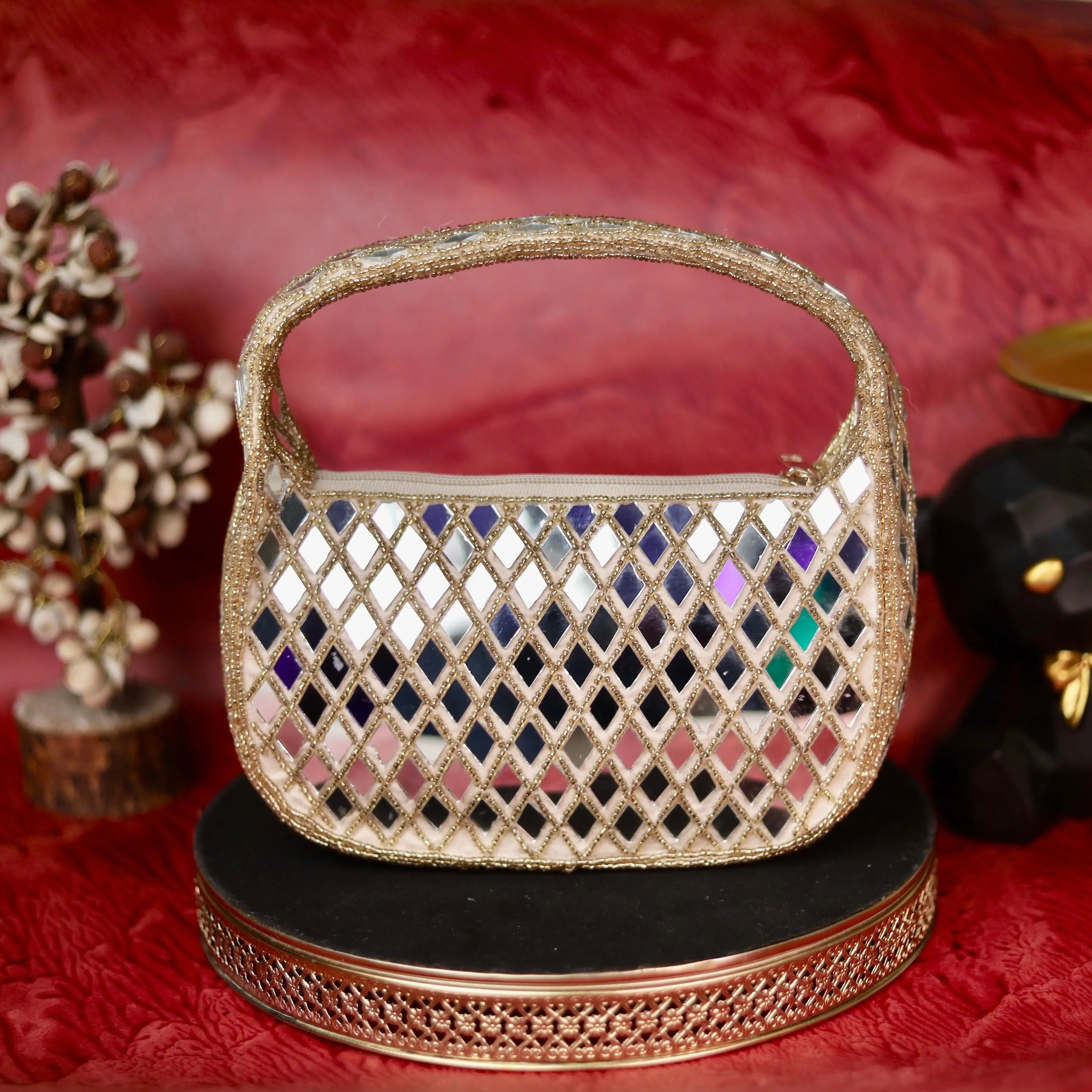Zarina Mirrorwork Luxe Baguette