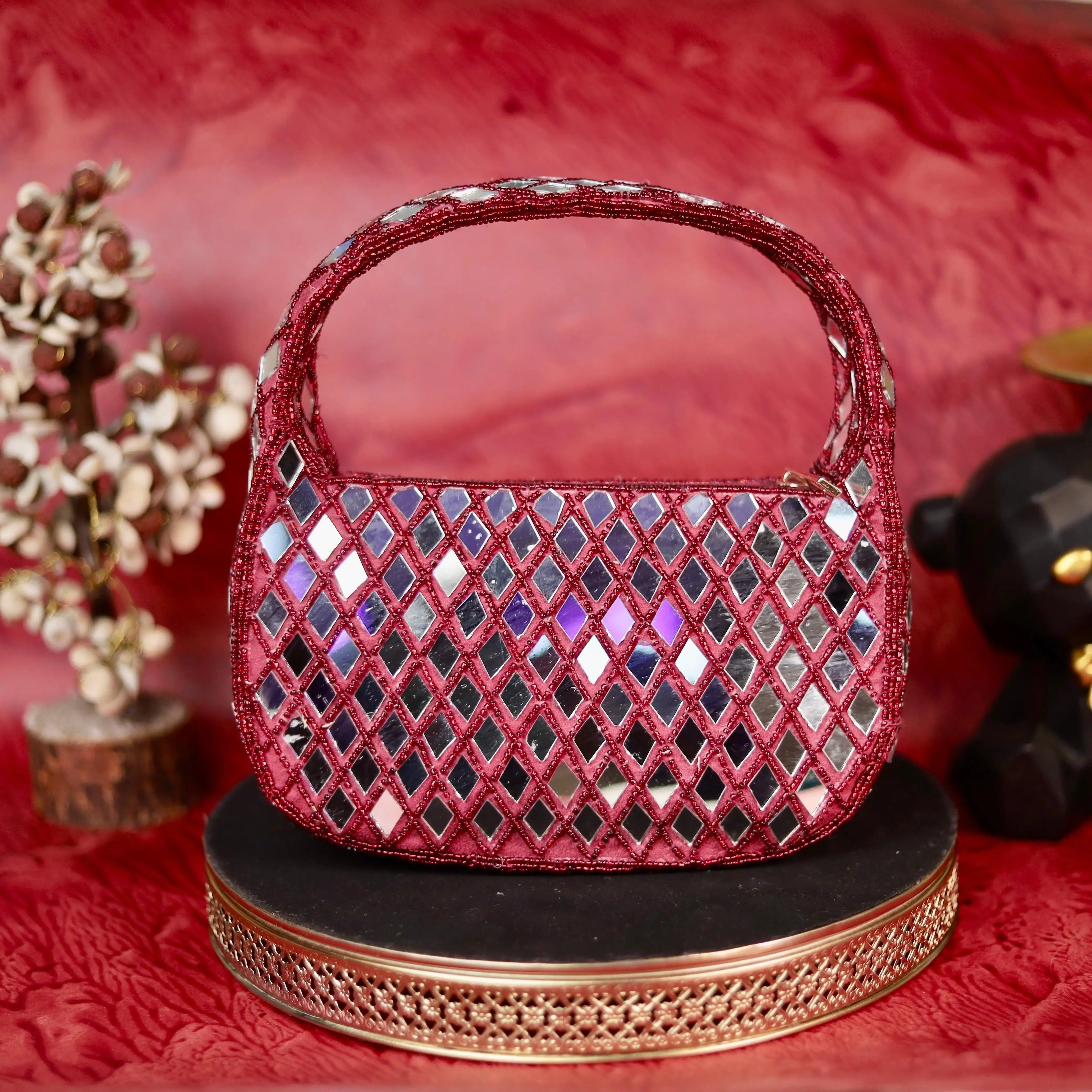 Zarina Mirrorwork Luxe Baguette