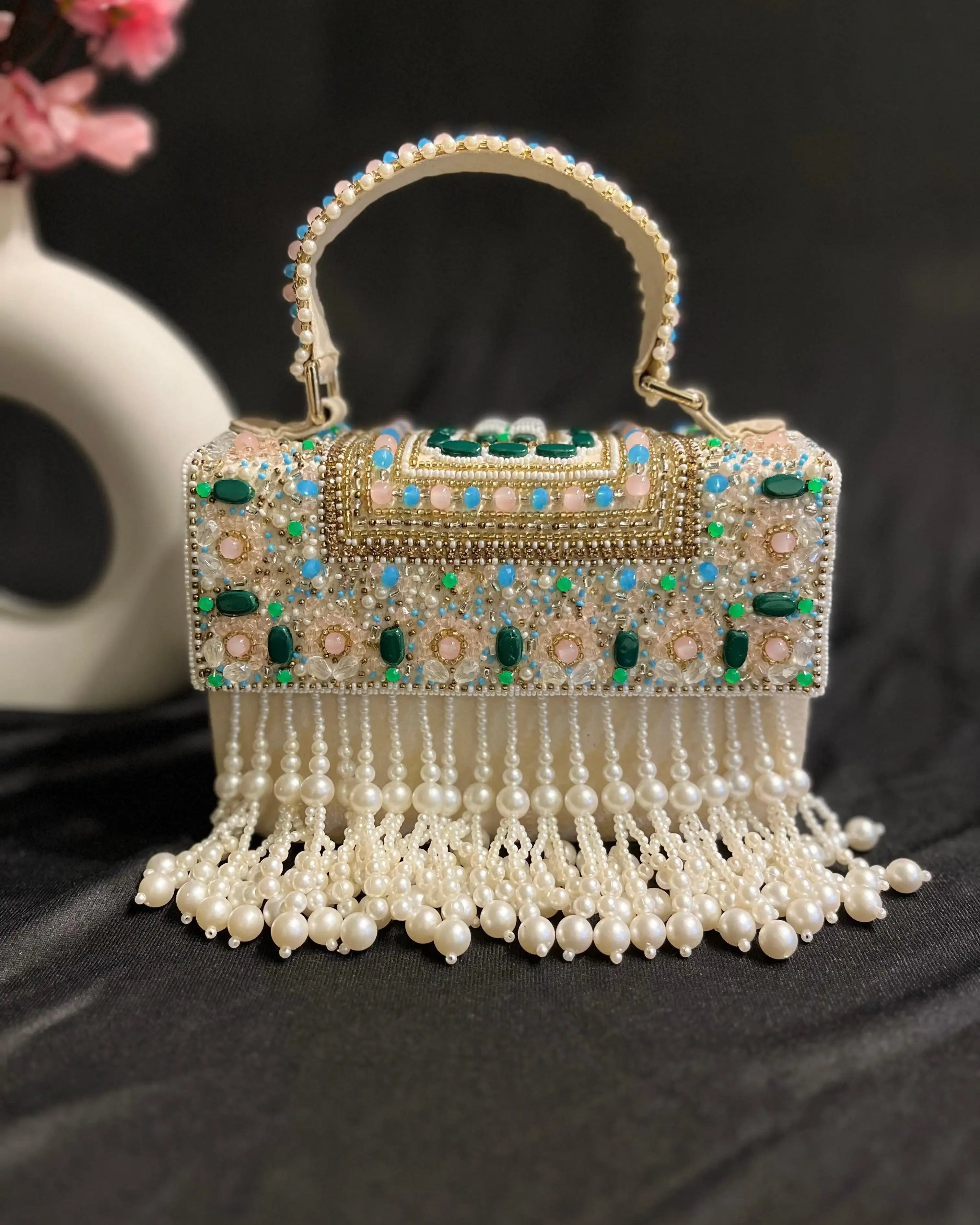 TASNA TASSEL BOX BAG - SUGARCRUSH