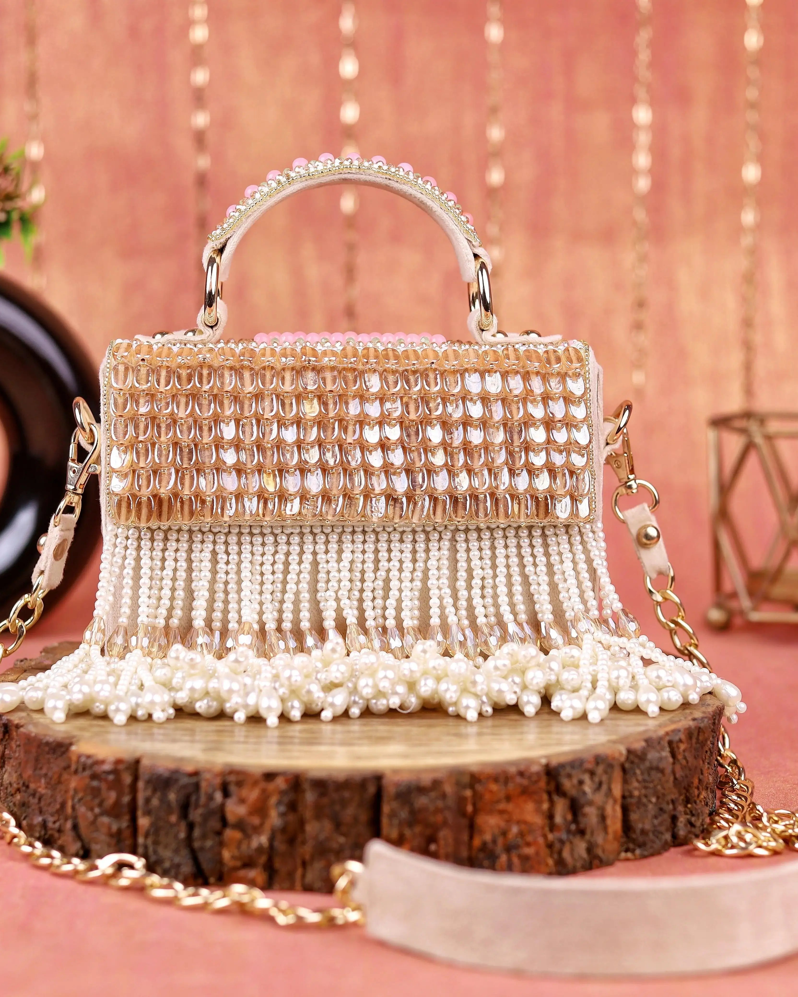 ANDRIA CRYSTAL BOX BAG - SUGARCRUSH