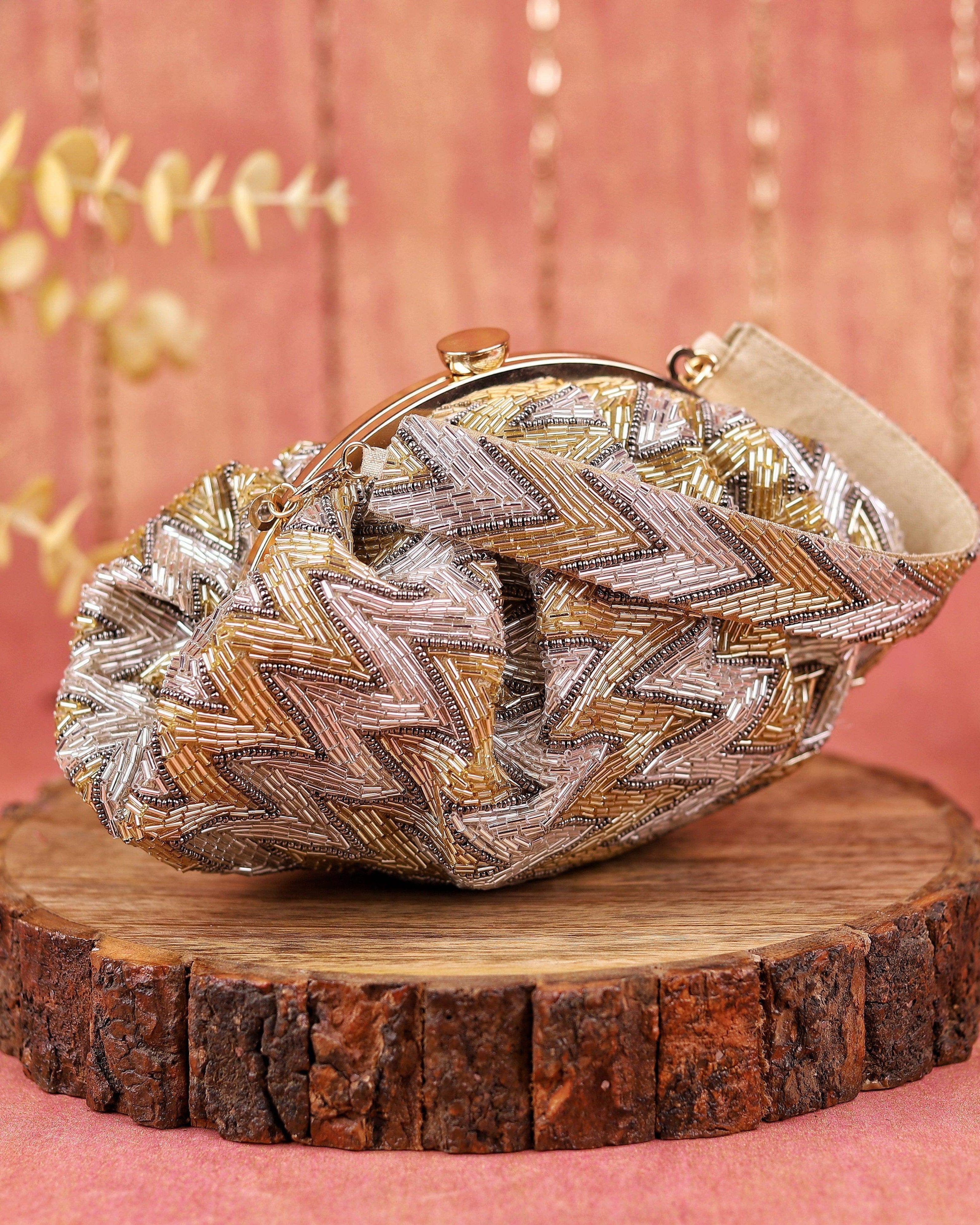 Sugarcrush Golden Soft Pouch with Handle - SUGARCRUSH