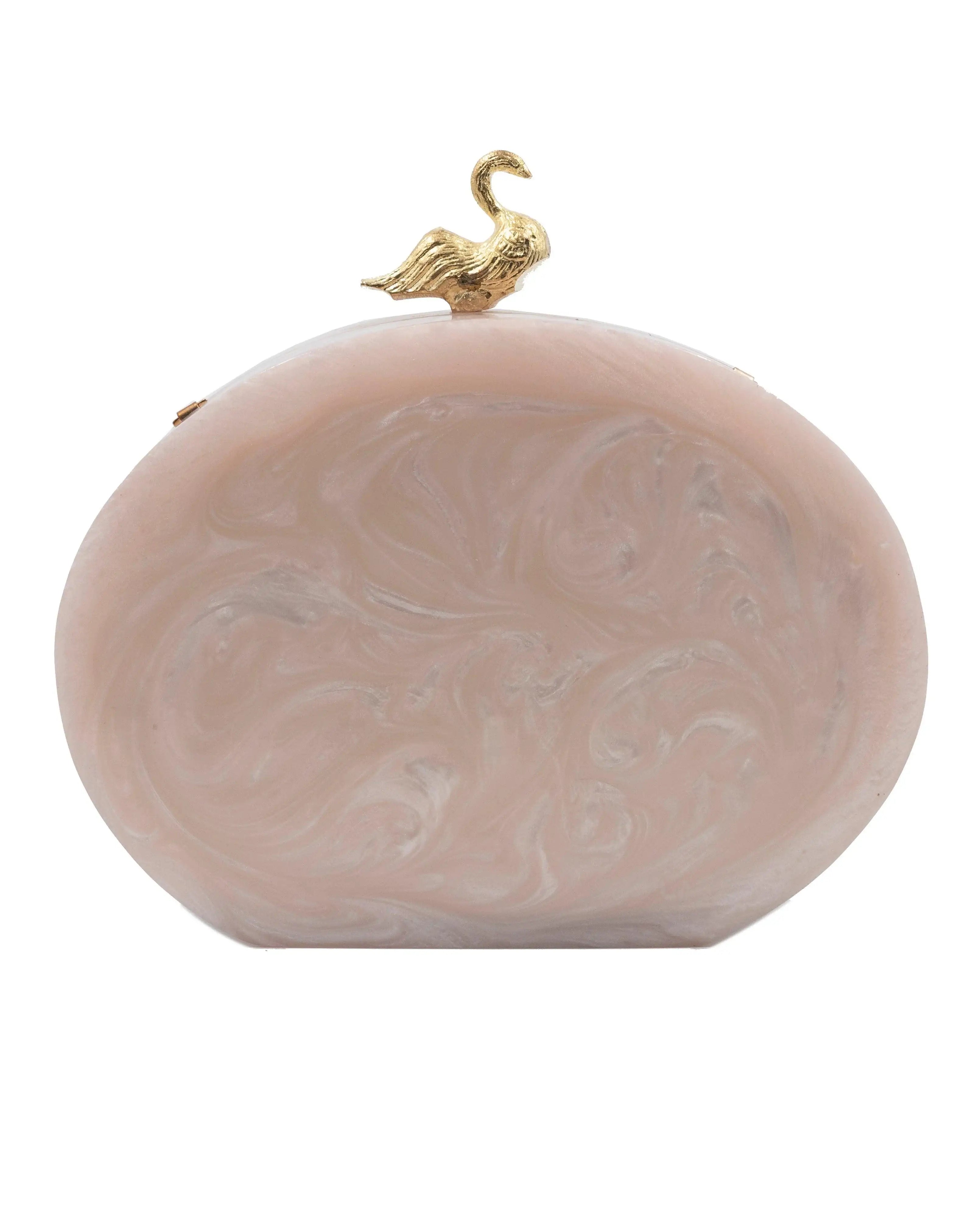 Sugarcrush beige luxury embellished clutch - SUGARCRUSH