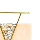sugarcrush Beige luxury embellished clutch with handle - SUGARCRUSH