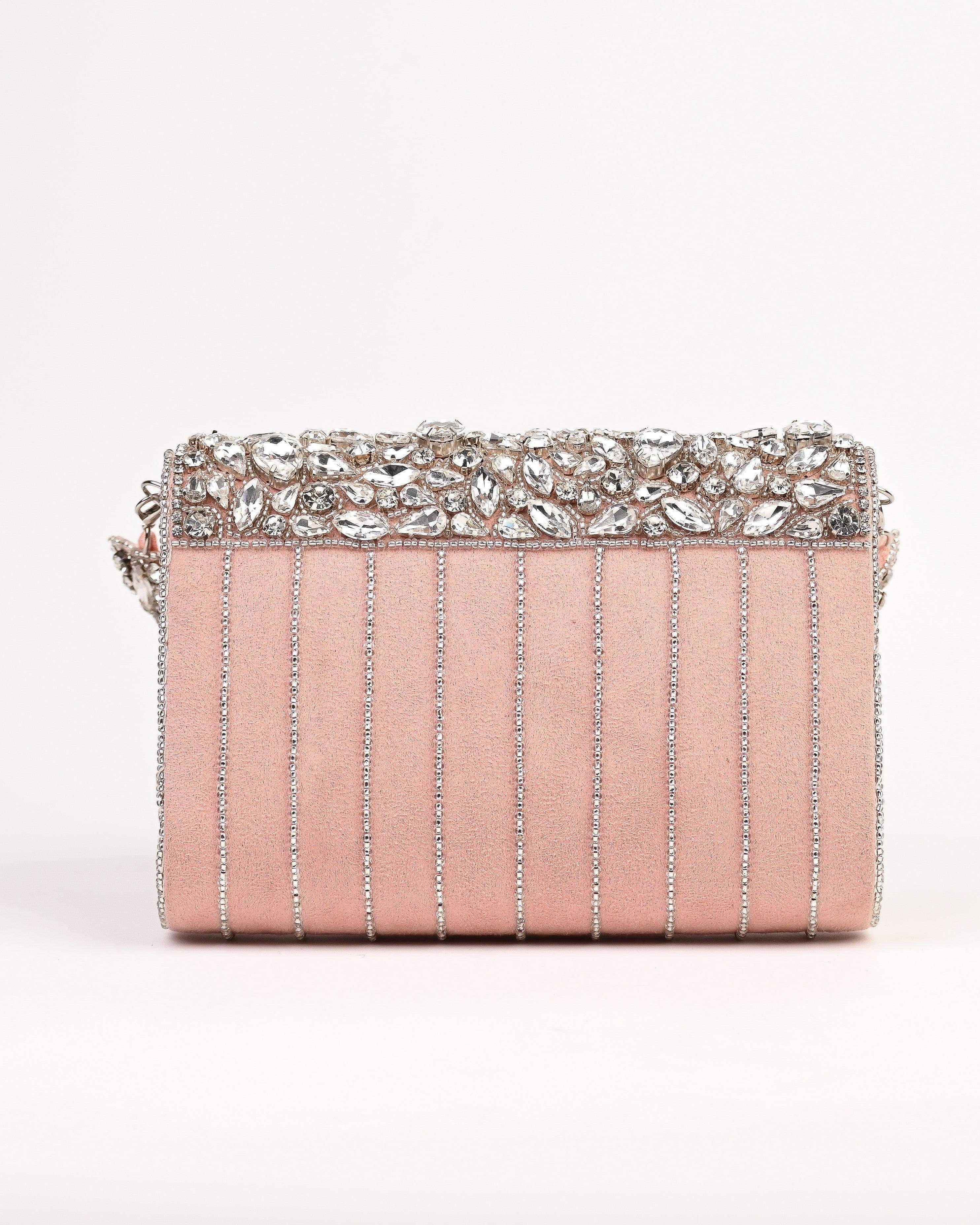 Sugarcrush bridal Crystal Luxury Bag-Peach - SUGARCRUSH