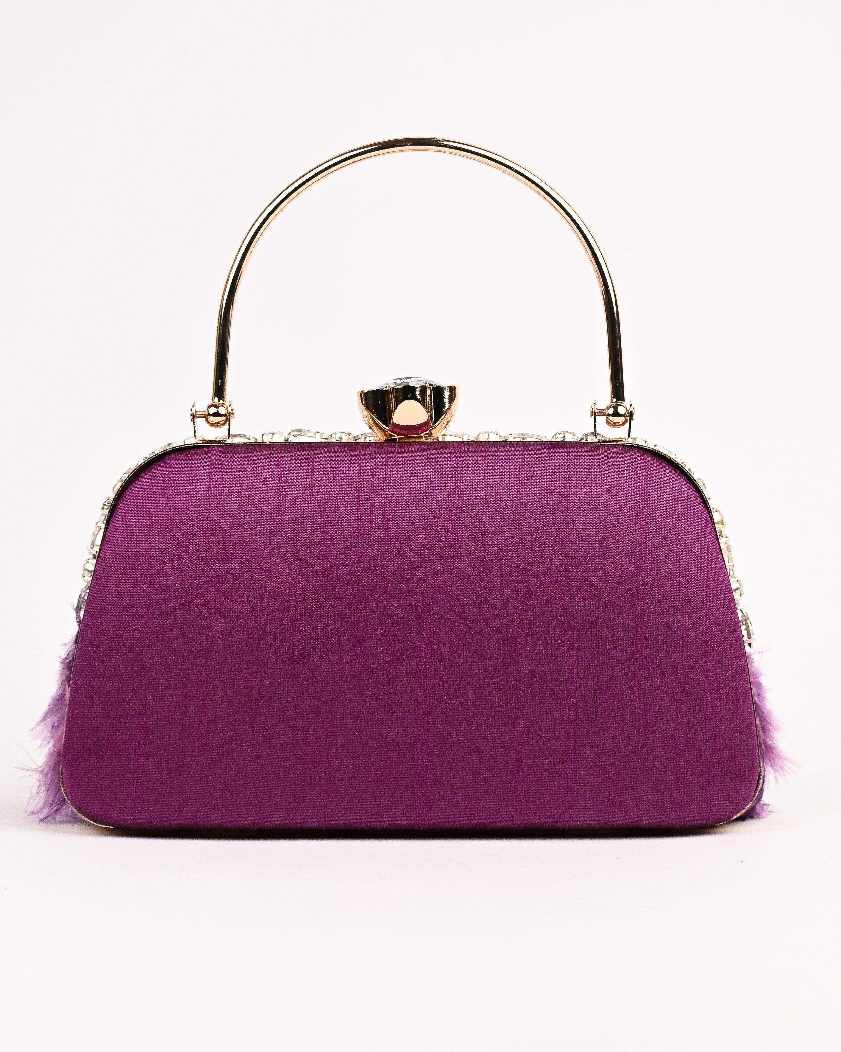 Sugarcrush Crystal Feather Luxury Bag-PINK - SUGARCRUSH