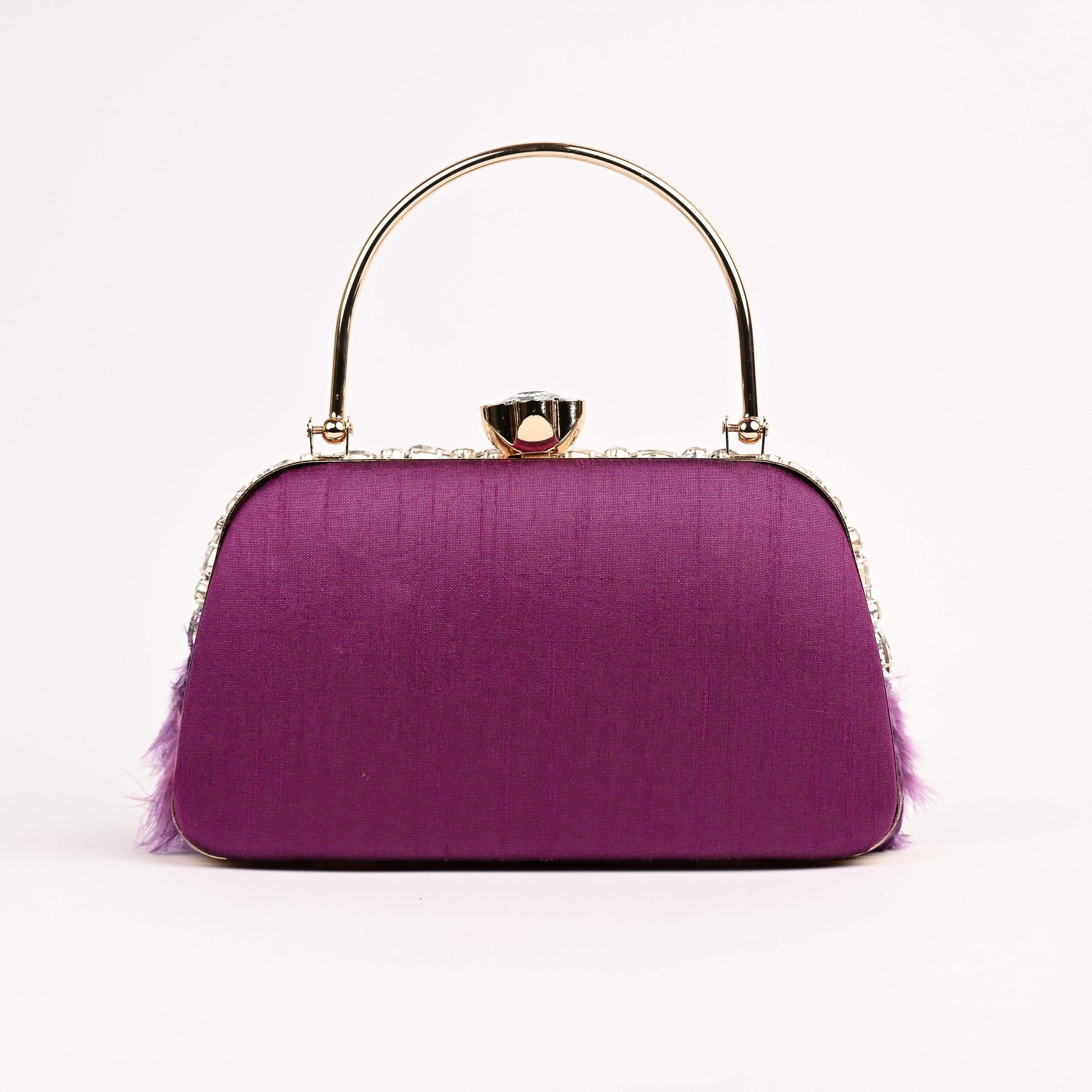 Sugarcrush Crystal Feather Luxury Bag-PINK - SUGARCRUSH