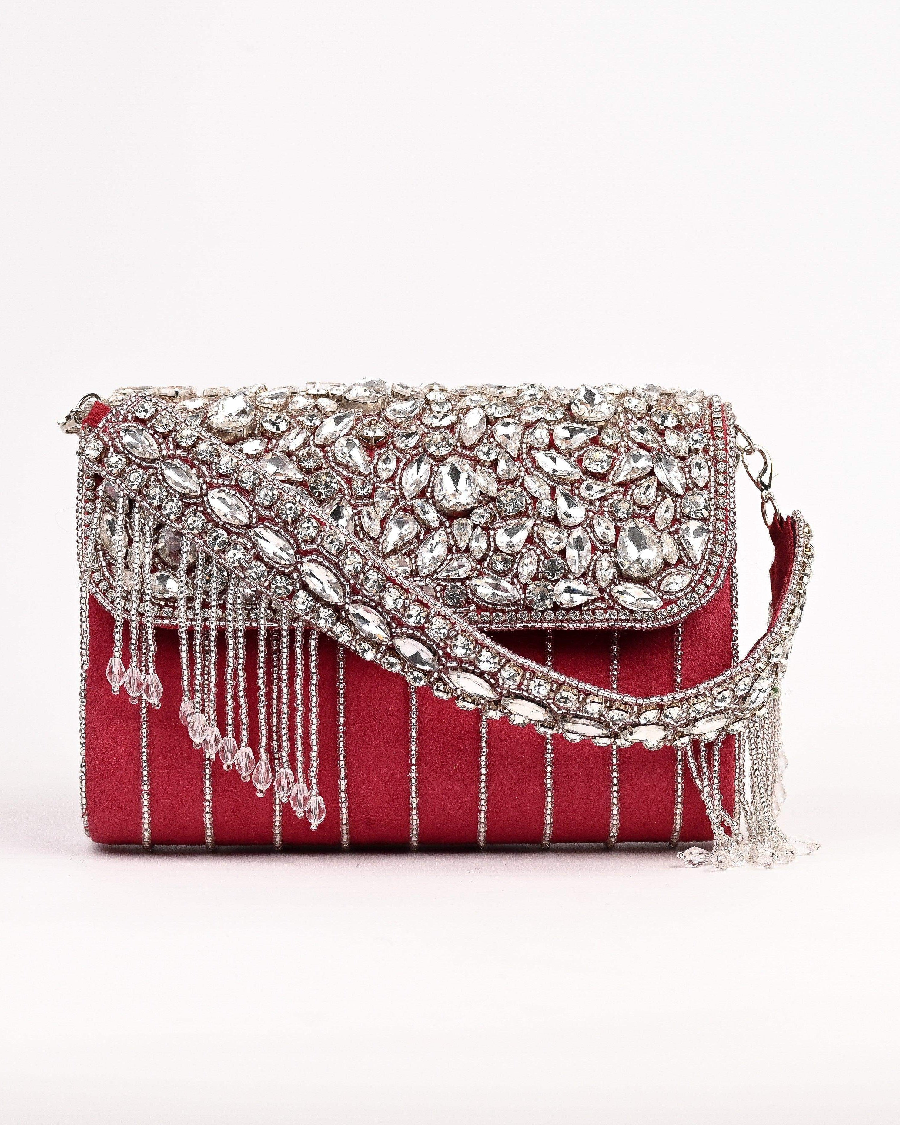 Sugarcrush Crystal Luxury Bag-Red - SUGARCRUSH