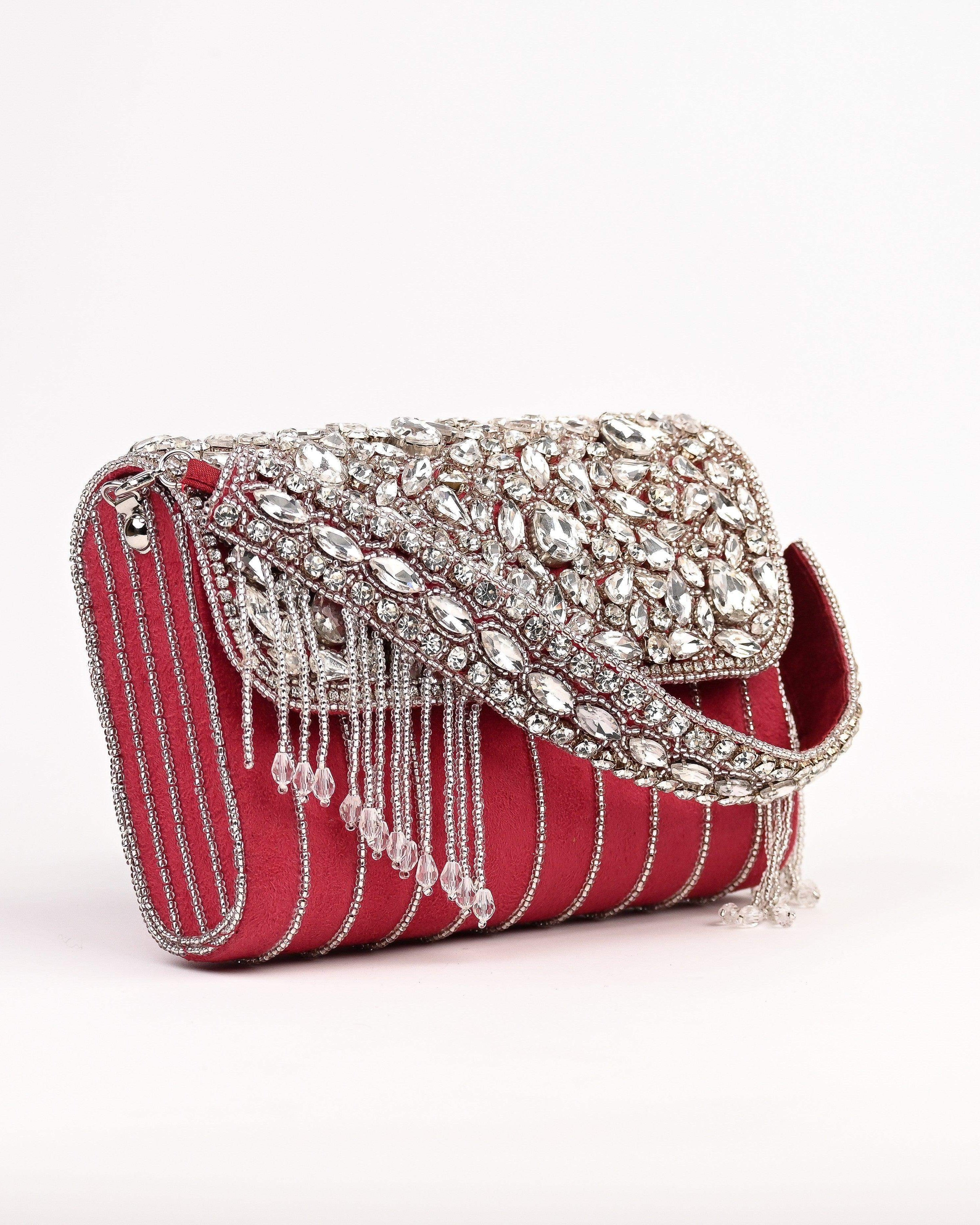 Sugarcrush Crystal Luxury Bag-Red - SUGARCRUSH