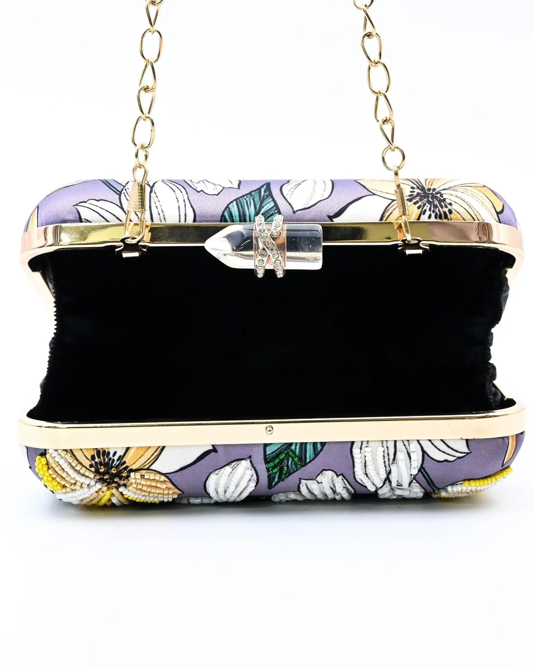 Sugarcrush Floral embroidered Printed Clutch - SUGARCRUSH