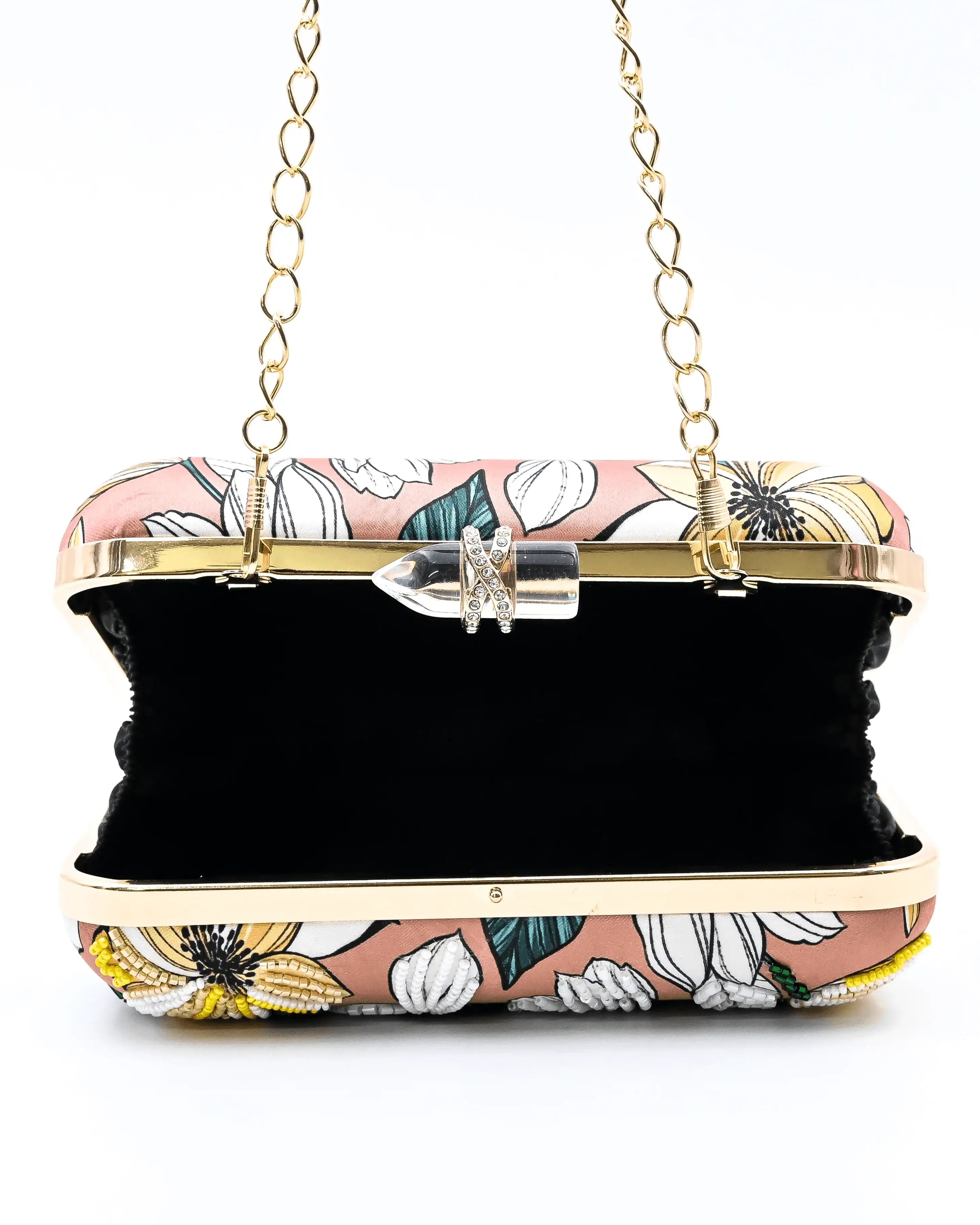 Sugarcrush Floral embroidered Printed Clutch - SUGARCRUSH