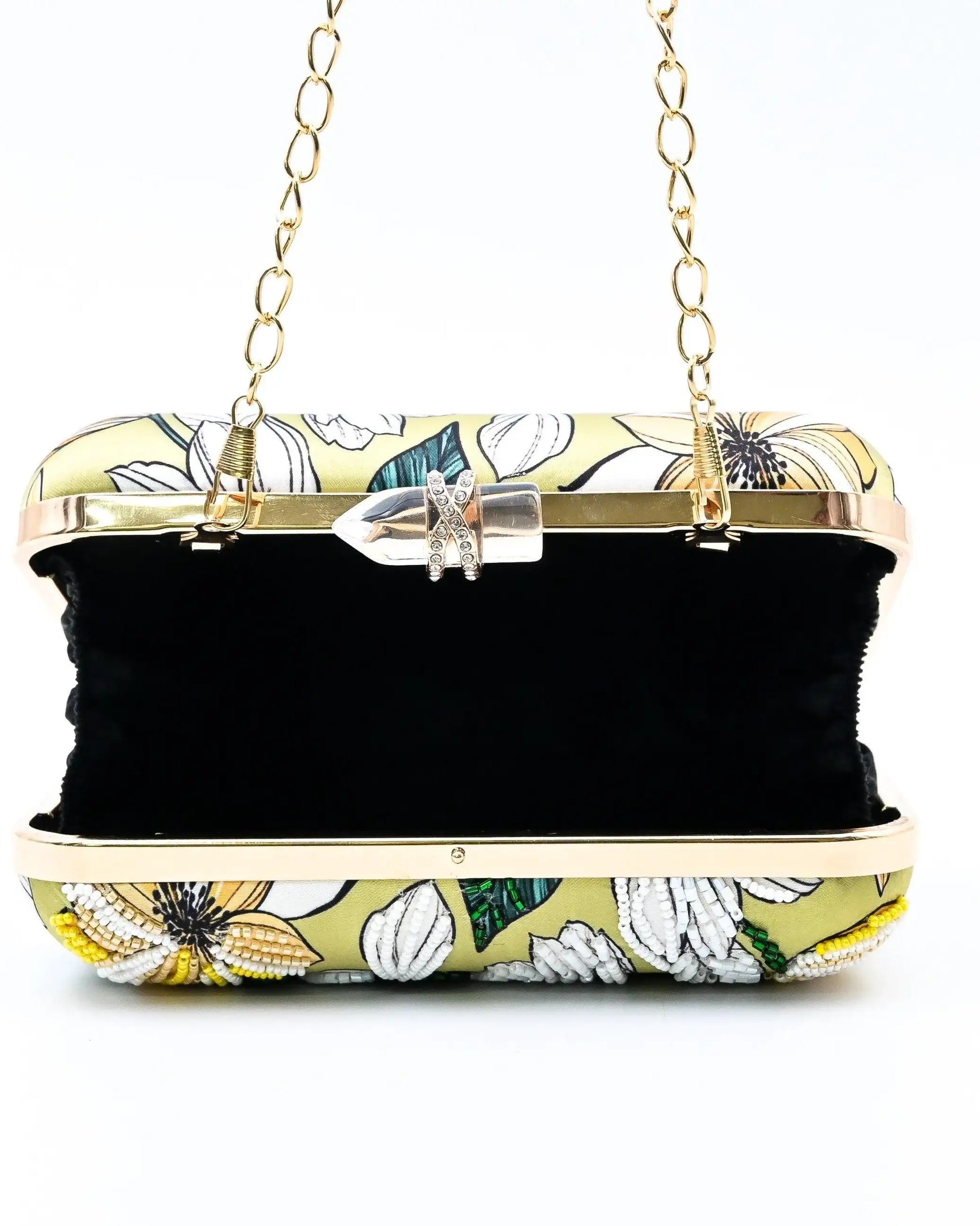 Sugarcrush Floral embroidered Printed Clutch - SUGARCRUSH