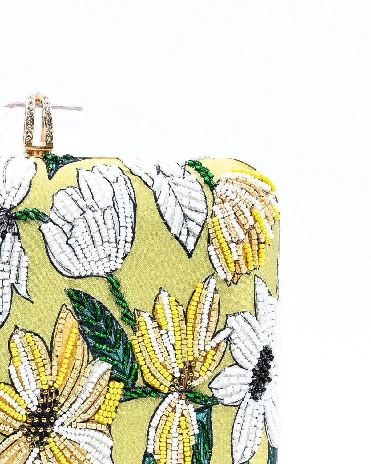 Sugarcrush Floral embroidered Printed Clutch - SUGARCRUSH