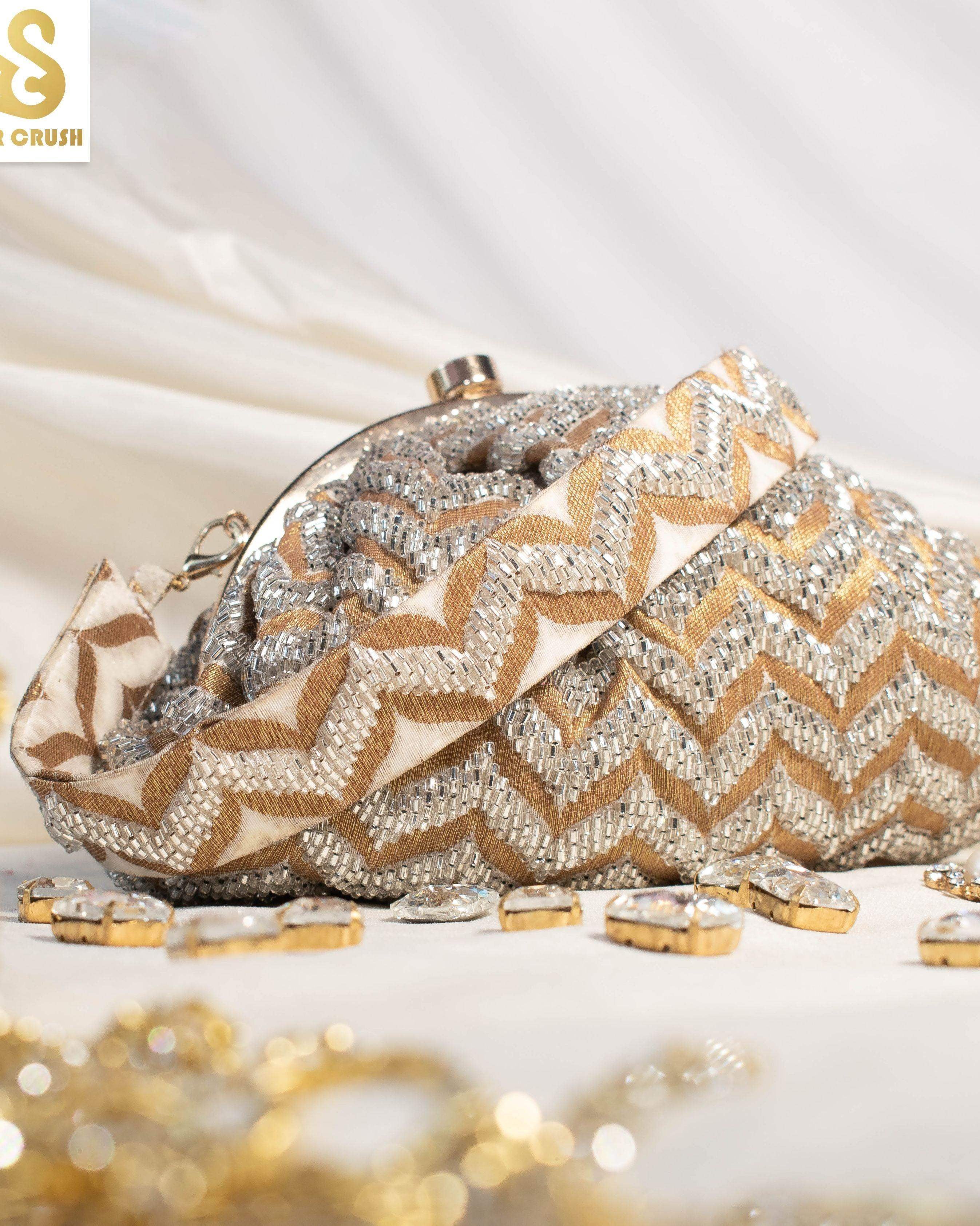 Sugarcrush Gold Soft Pouch with Handle - SUGARCRUSH