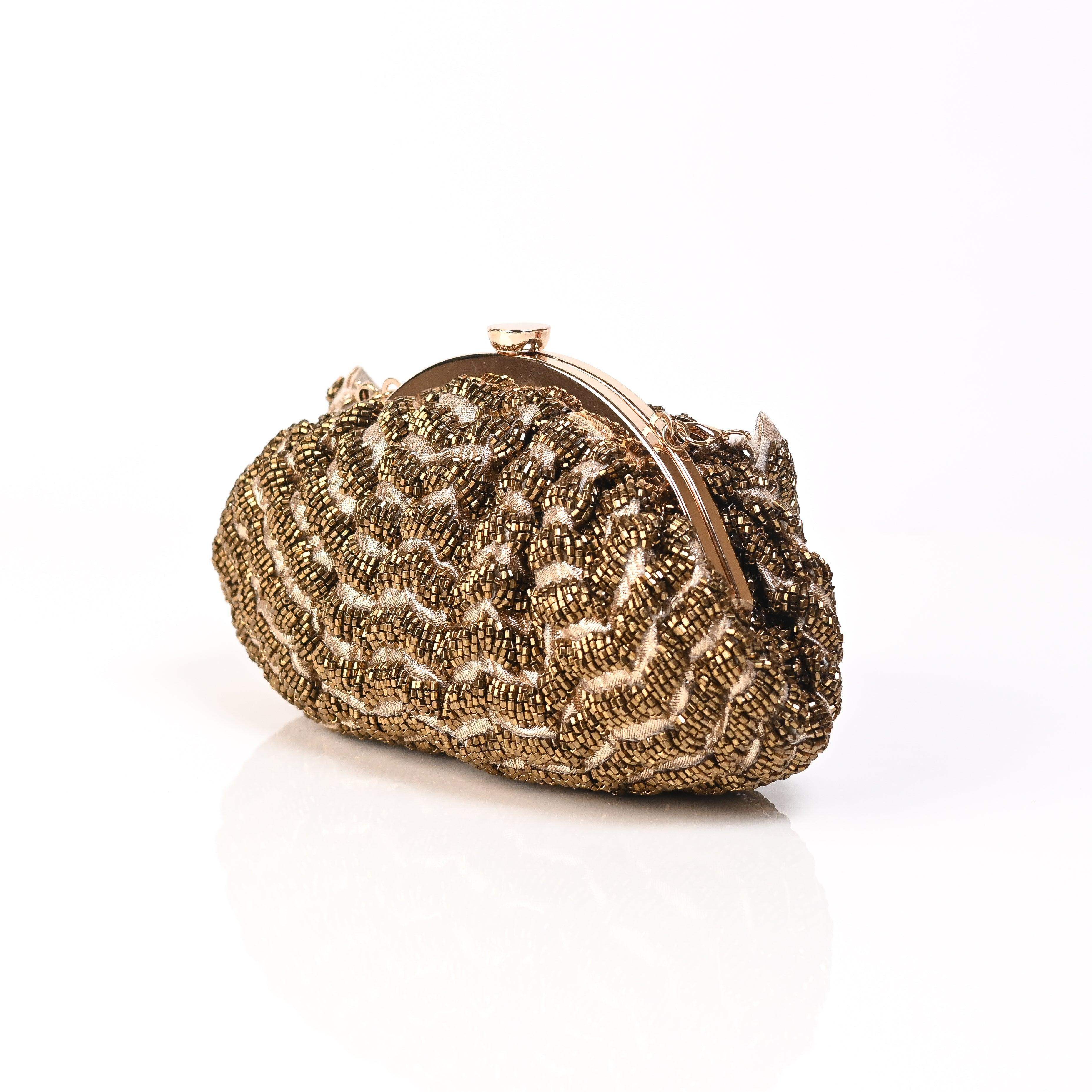 Sugarcrush Golden Soft Pouch with Handle - SUGARCRUSH