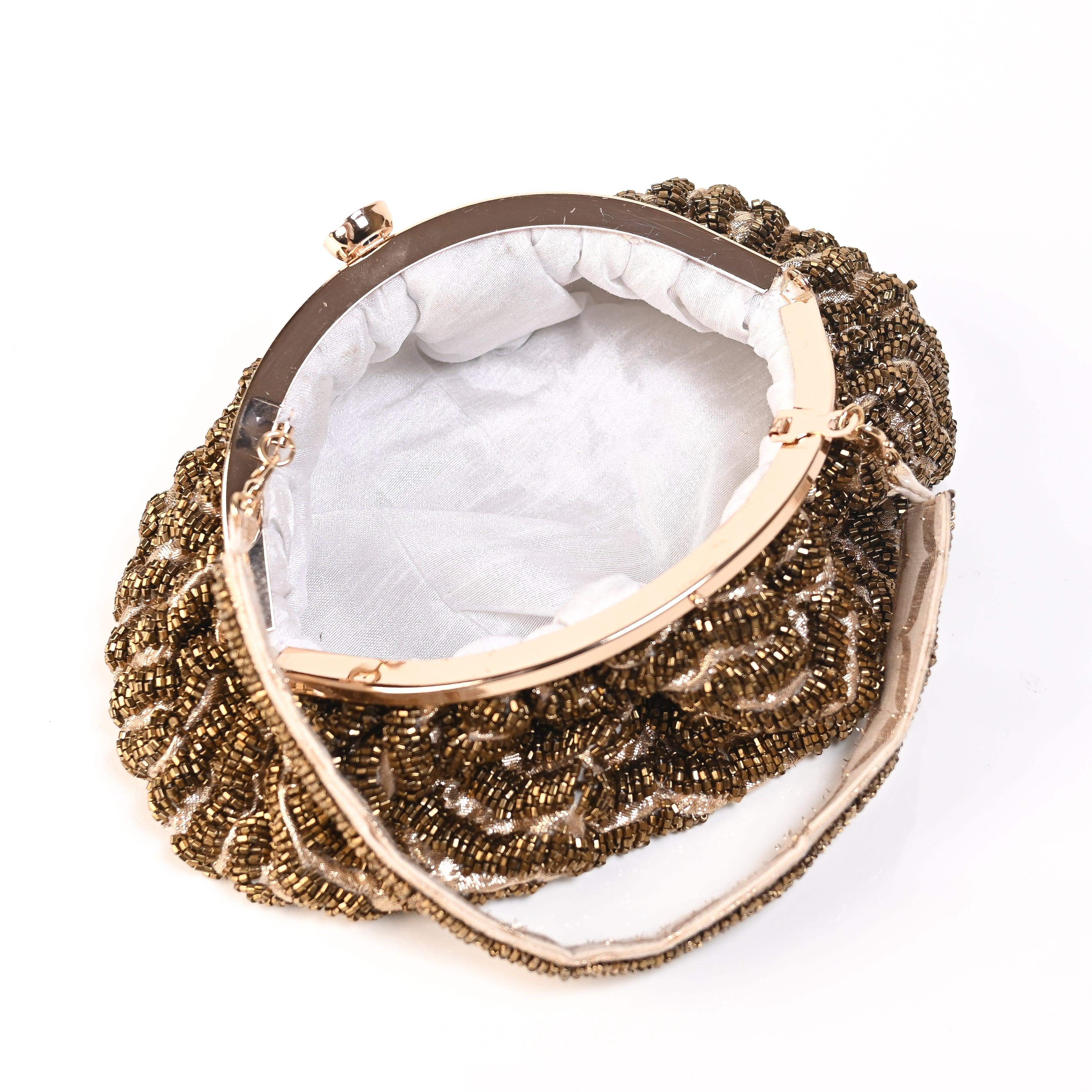 Sugarcrush Golden Soft Pouch with Handle - SUGARCRUSH