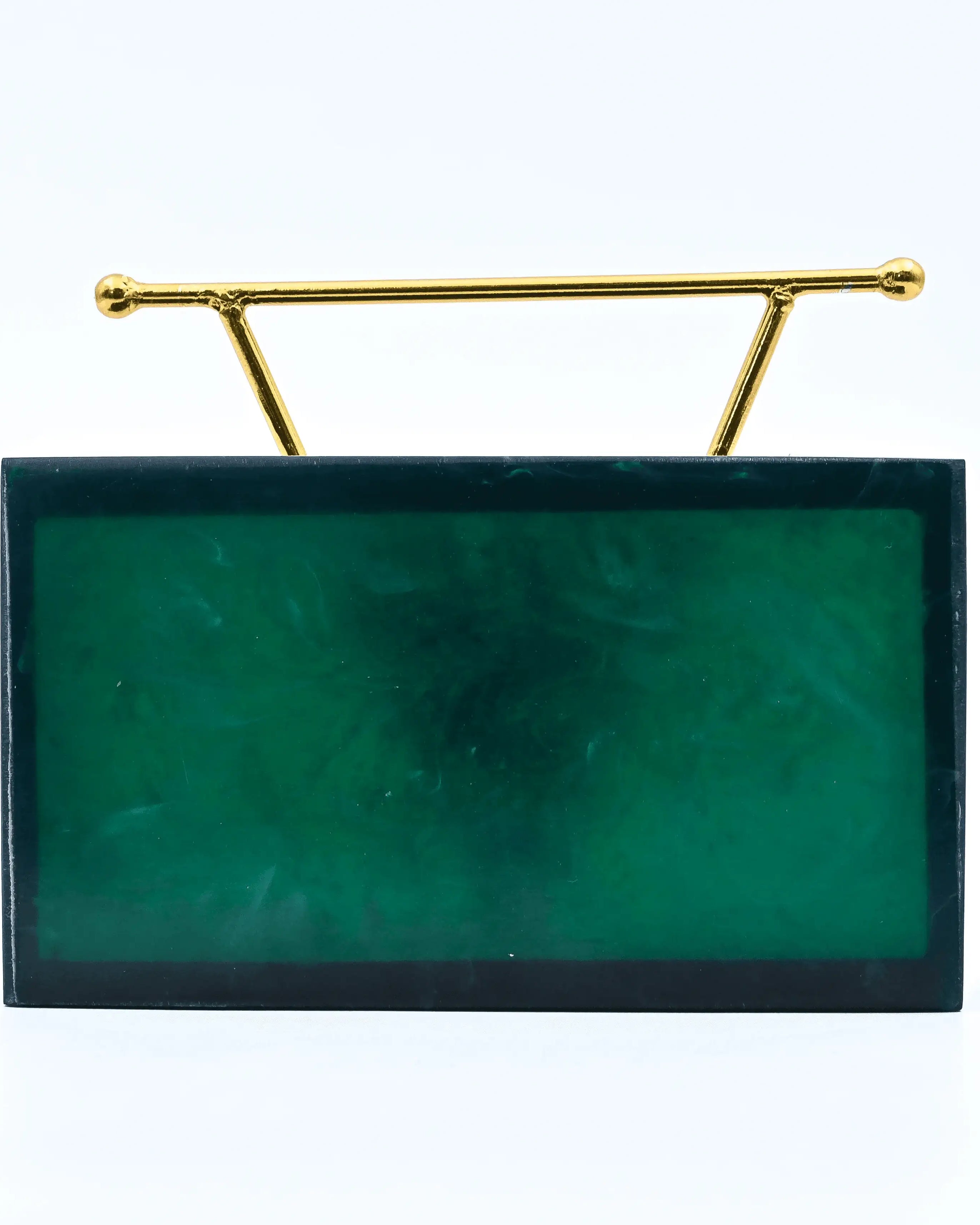 Sugarcrush Green luxury embellished clutch with handle - SUGARCRUSH