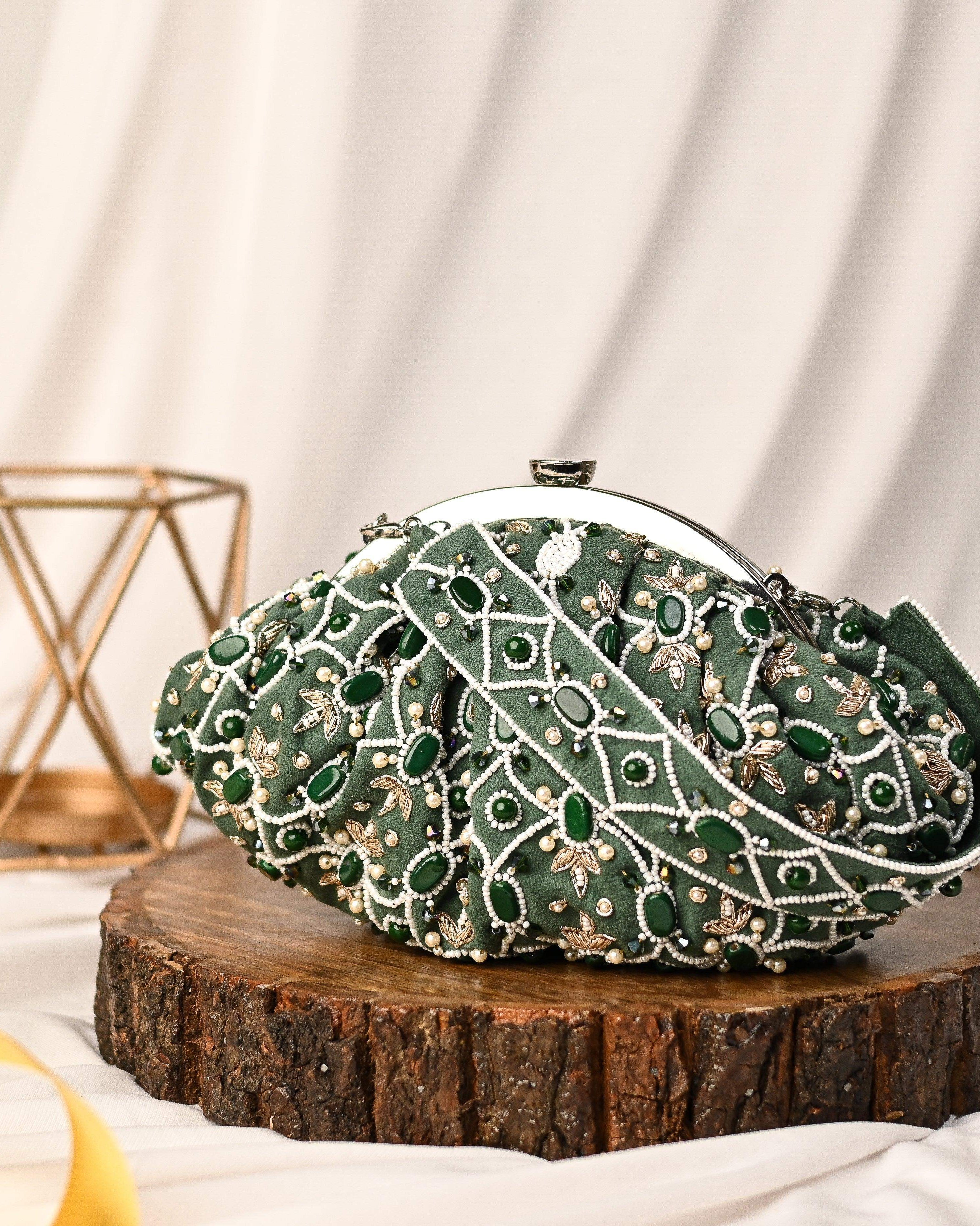 Sugarcrush Green Soft Pouch with Handle - SUGARCRUSH