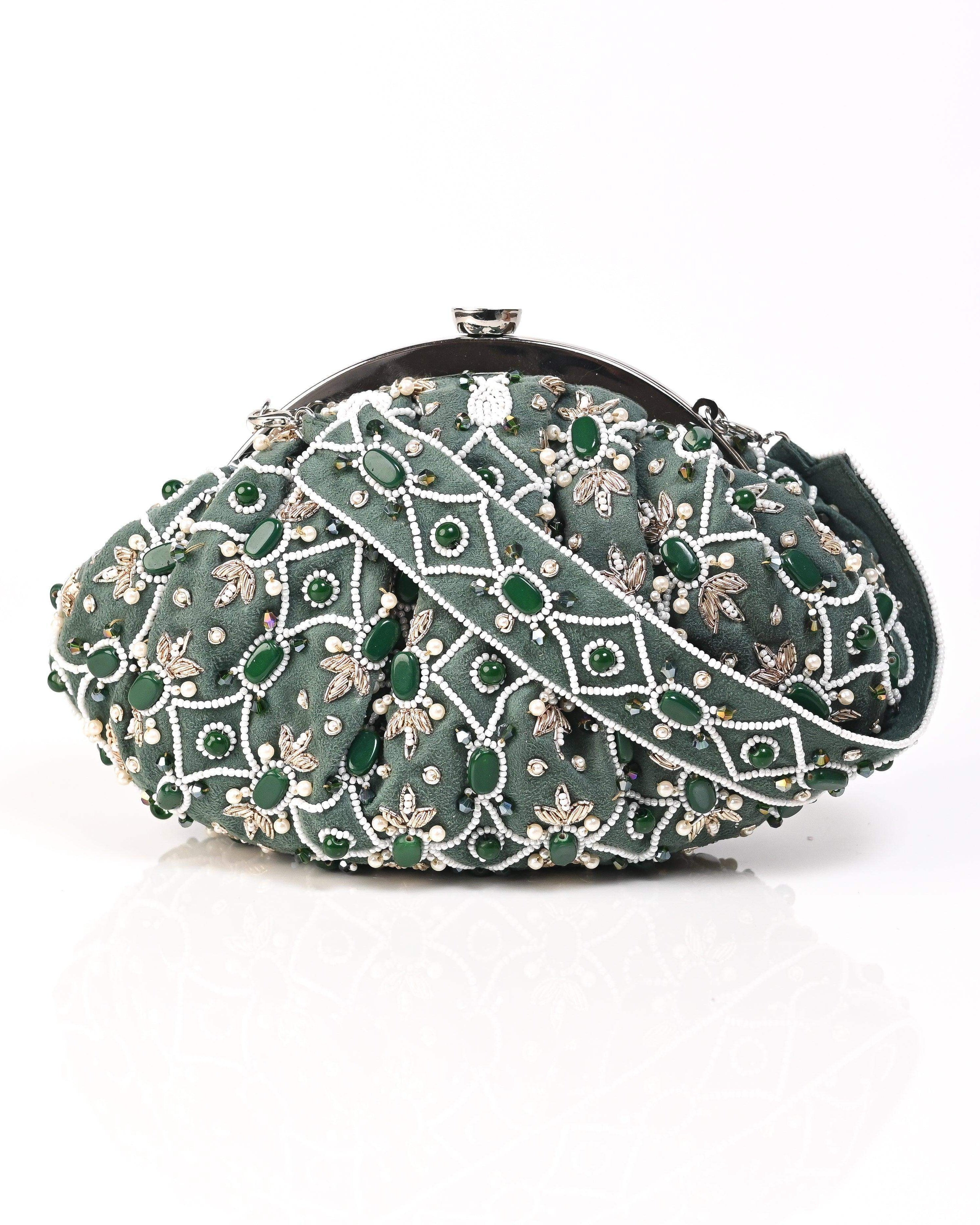 Sugarcrush Green Soft Pouch with Handle - SUGARCRUSH