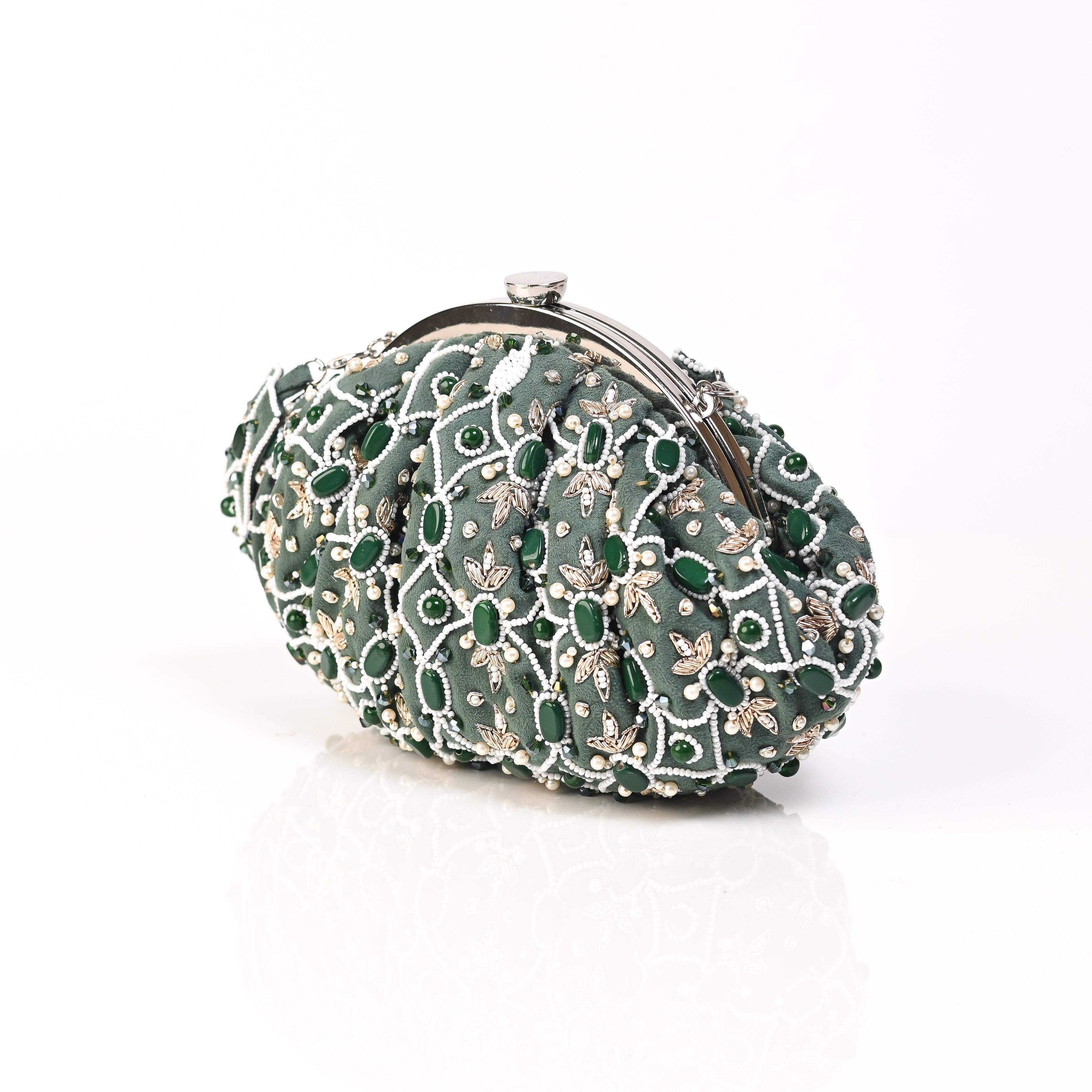 Sugarcrush Green Soft Pouch with Handle - SUGARCRUSH