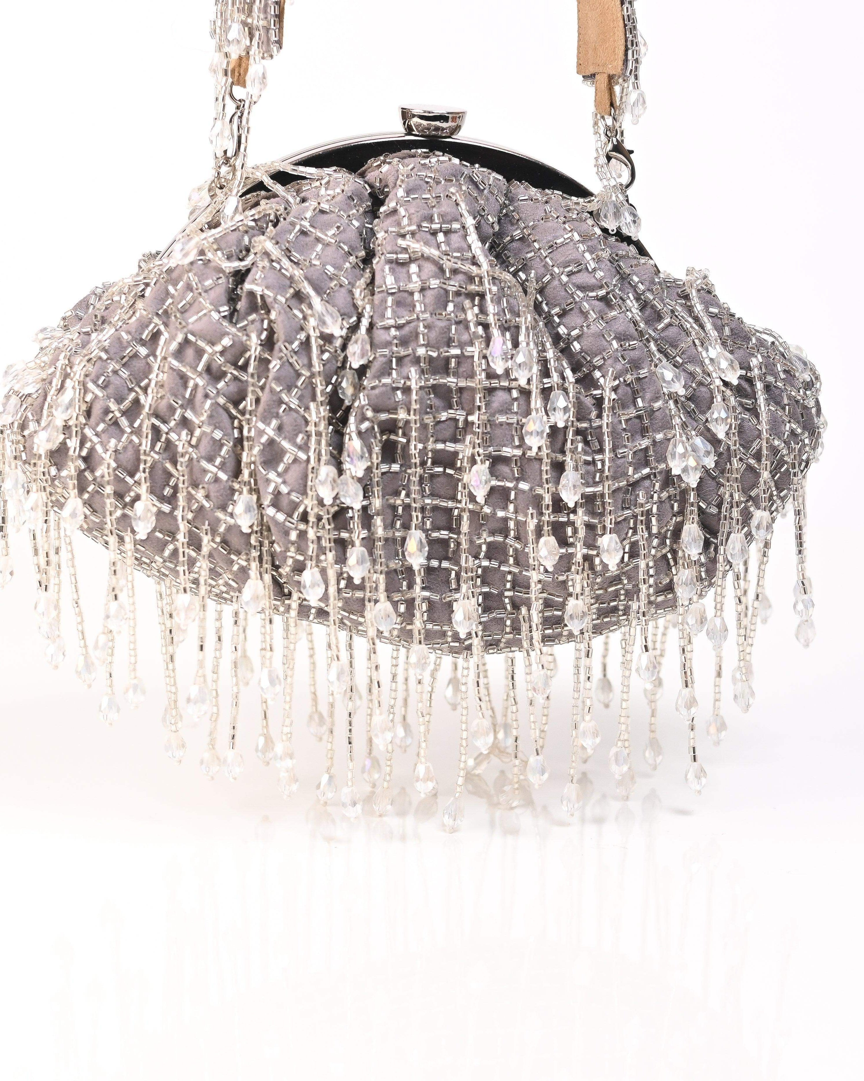 Sugarcrush grey Soft Pouch with Handle - SUGARCRUSH