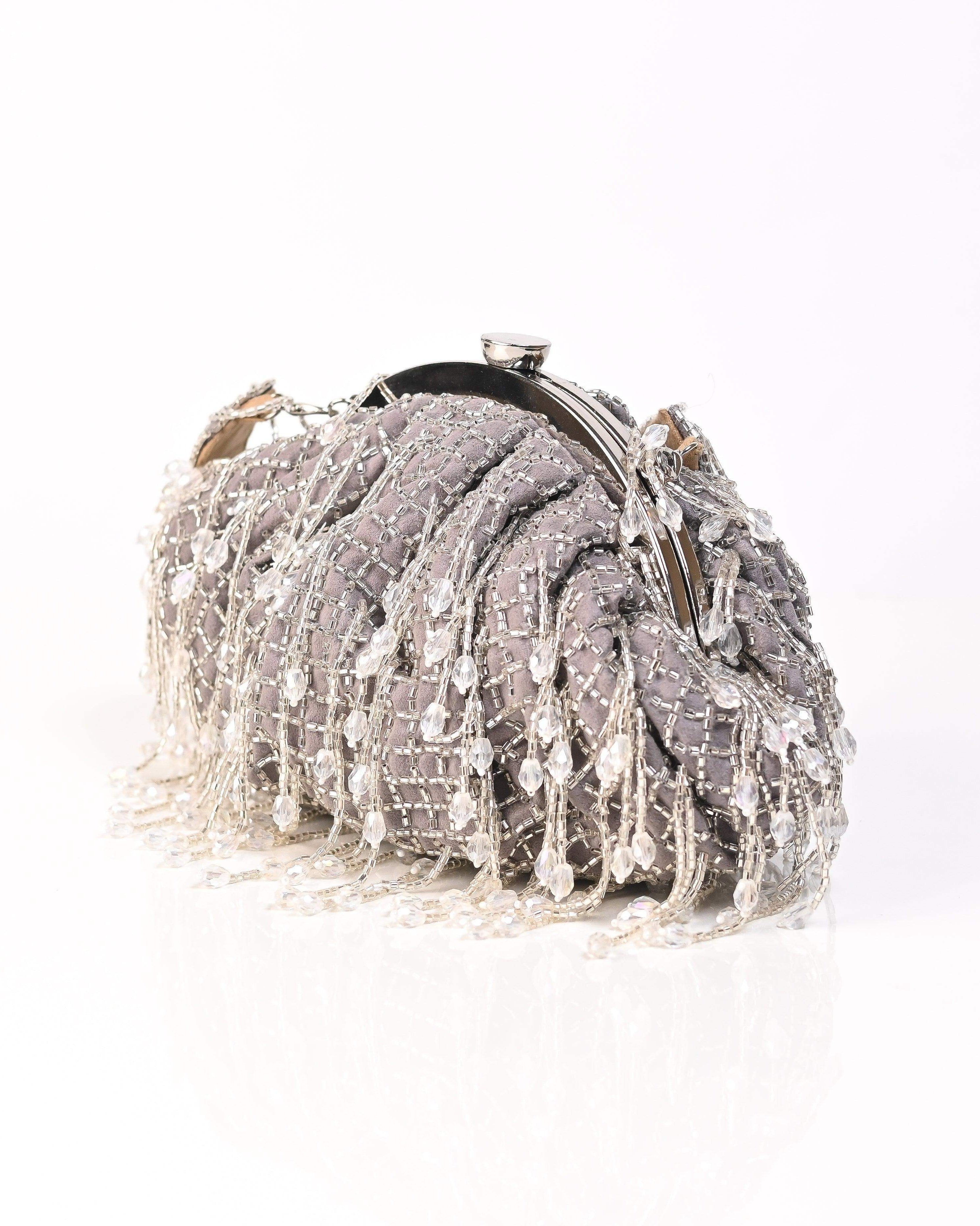 Sugarcrush grey Soft Pouch with Handle - SUGARCRUSH