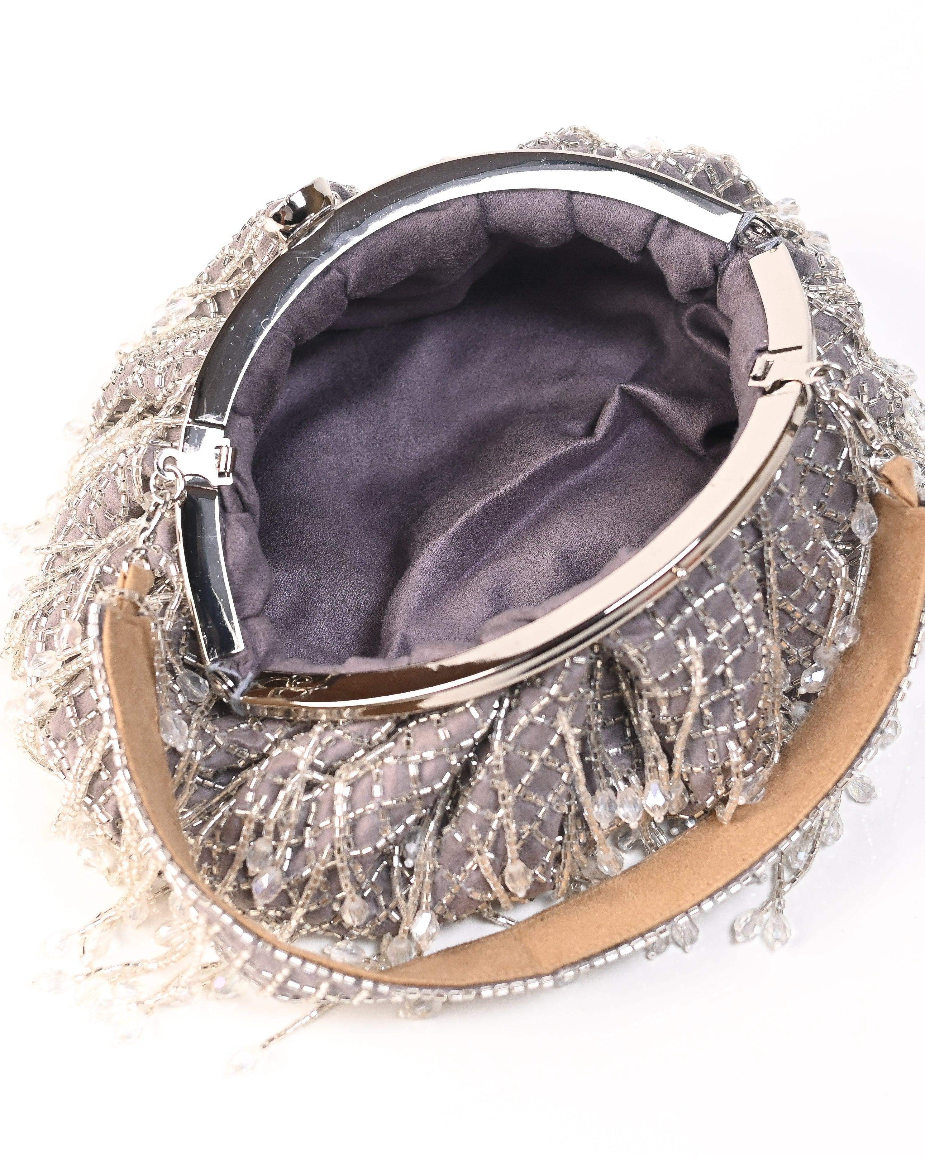 Sugarcrush grey Soft Pouch with Handle - SUGARCRUSH