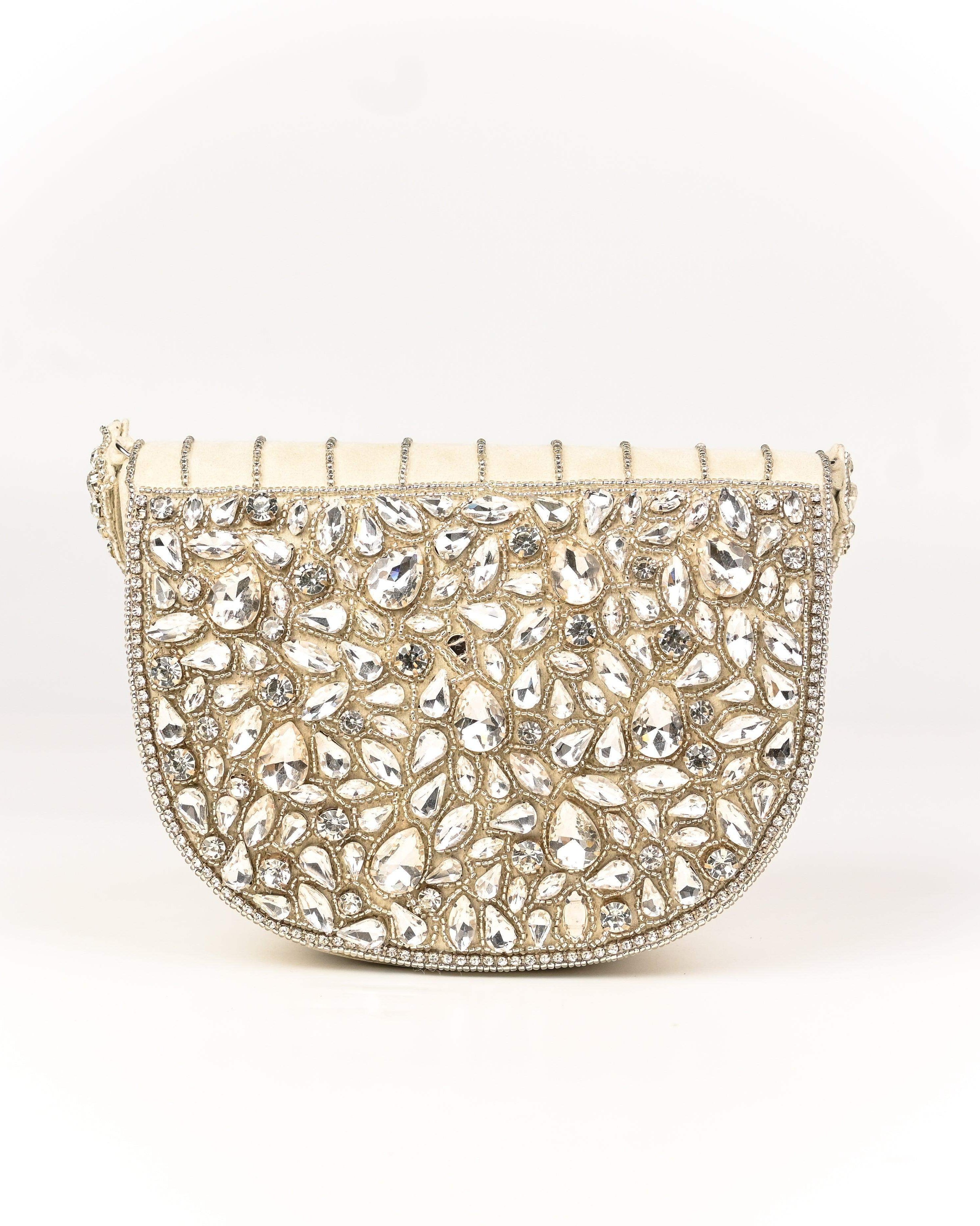 Sugarcrush Oval bridal Crystal Luxury Bag - SUGARCRUSH