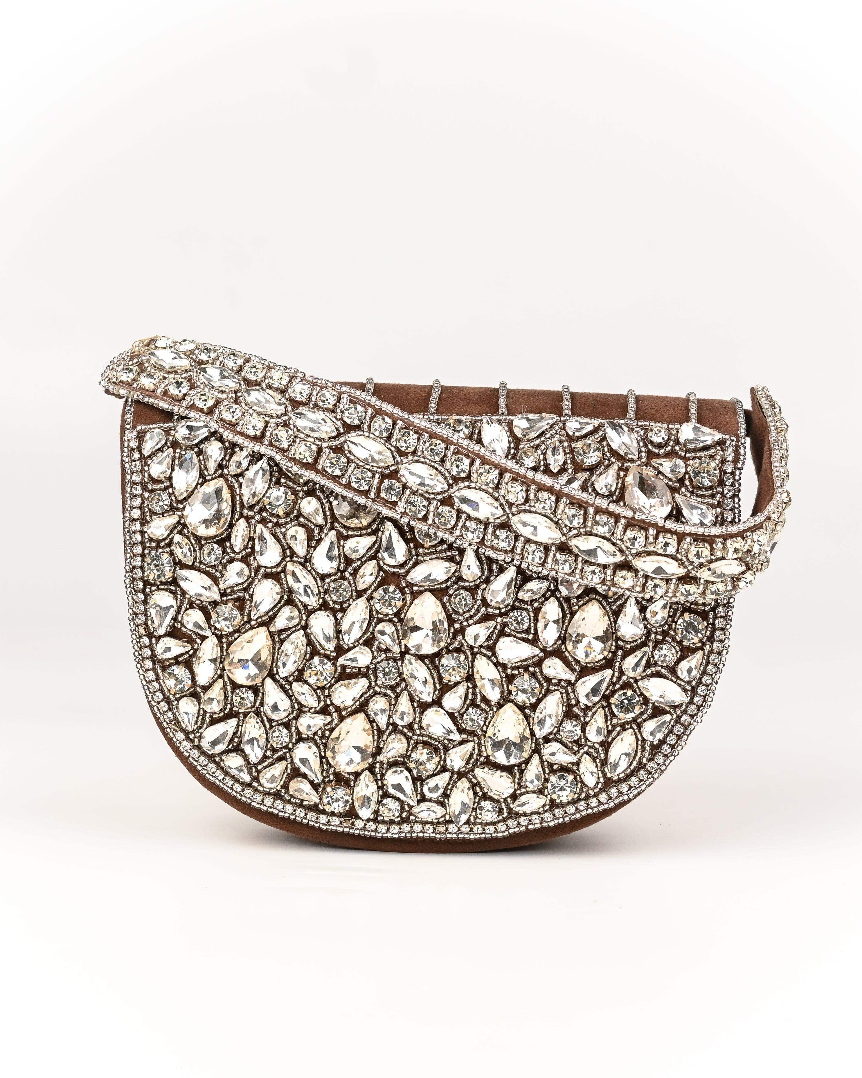 Sugarcrush Oval bridal Crystal Luxury Bag - SUGARCRUSH