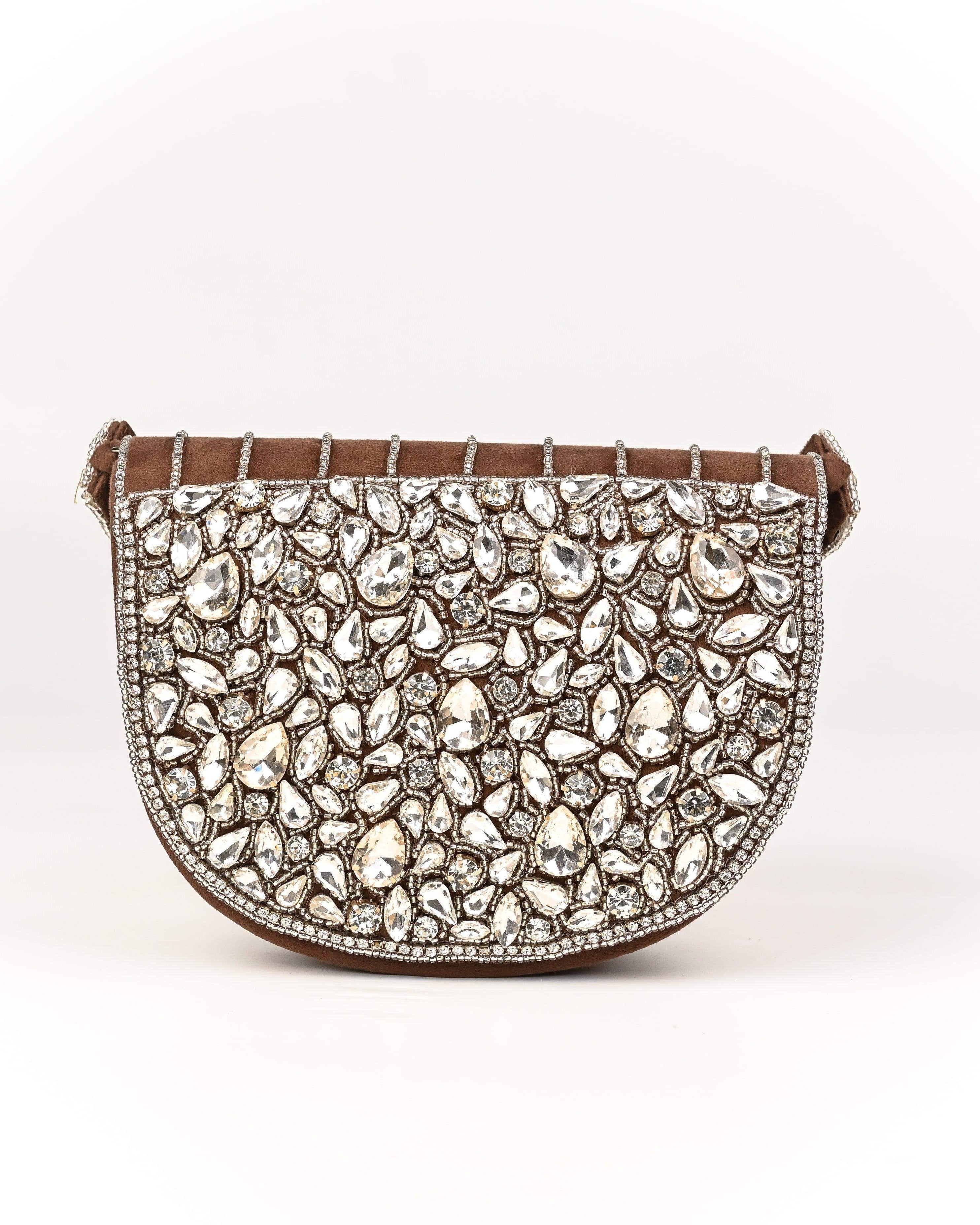 Sugarcrush Oval bridal Crystal Luxury Bag - SUGARCRUSH