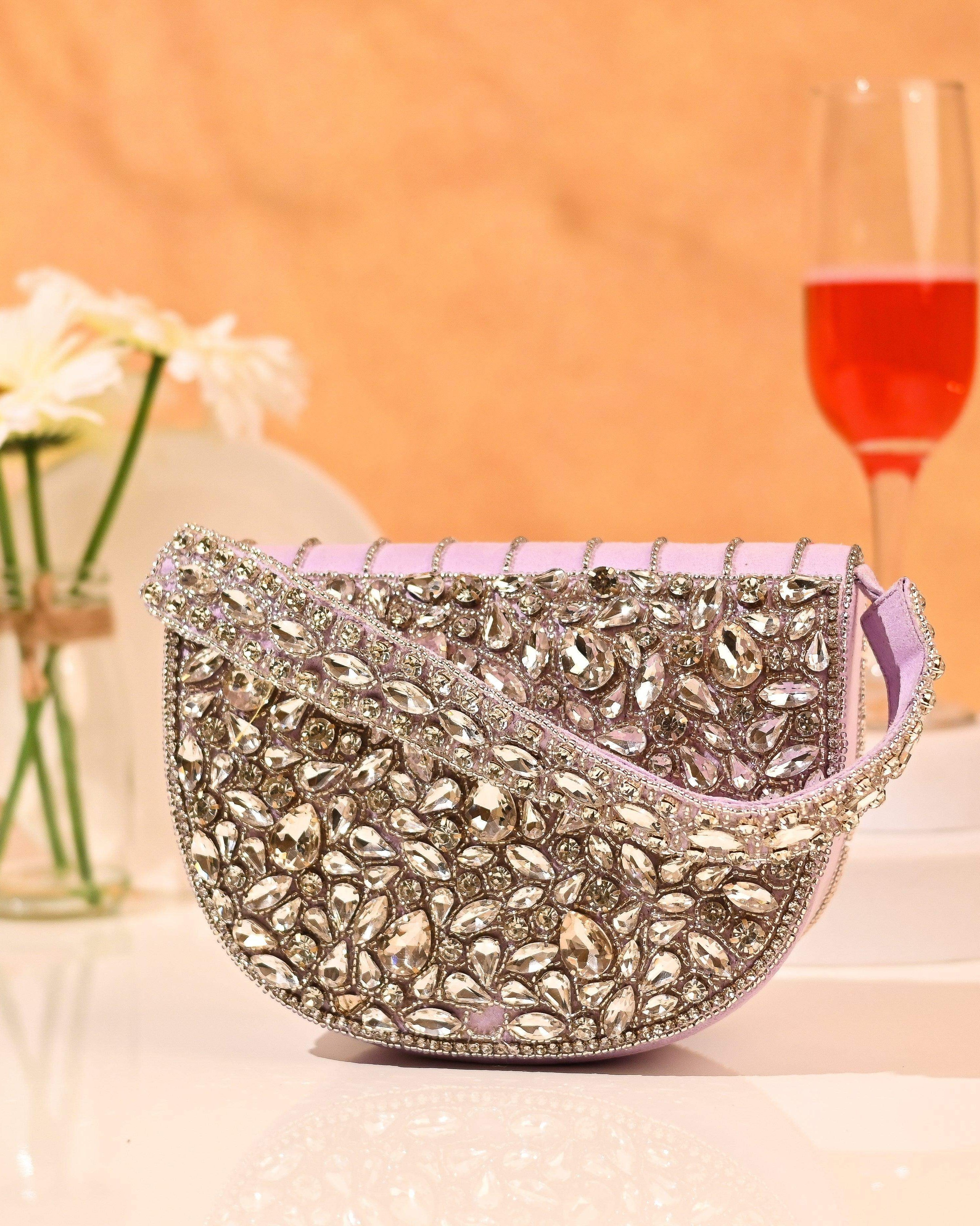Sugarcrush Oval bridal Crystal Luxury Bag - SUGARCRUSH