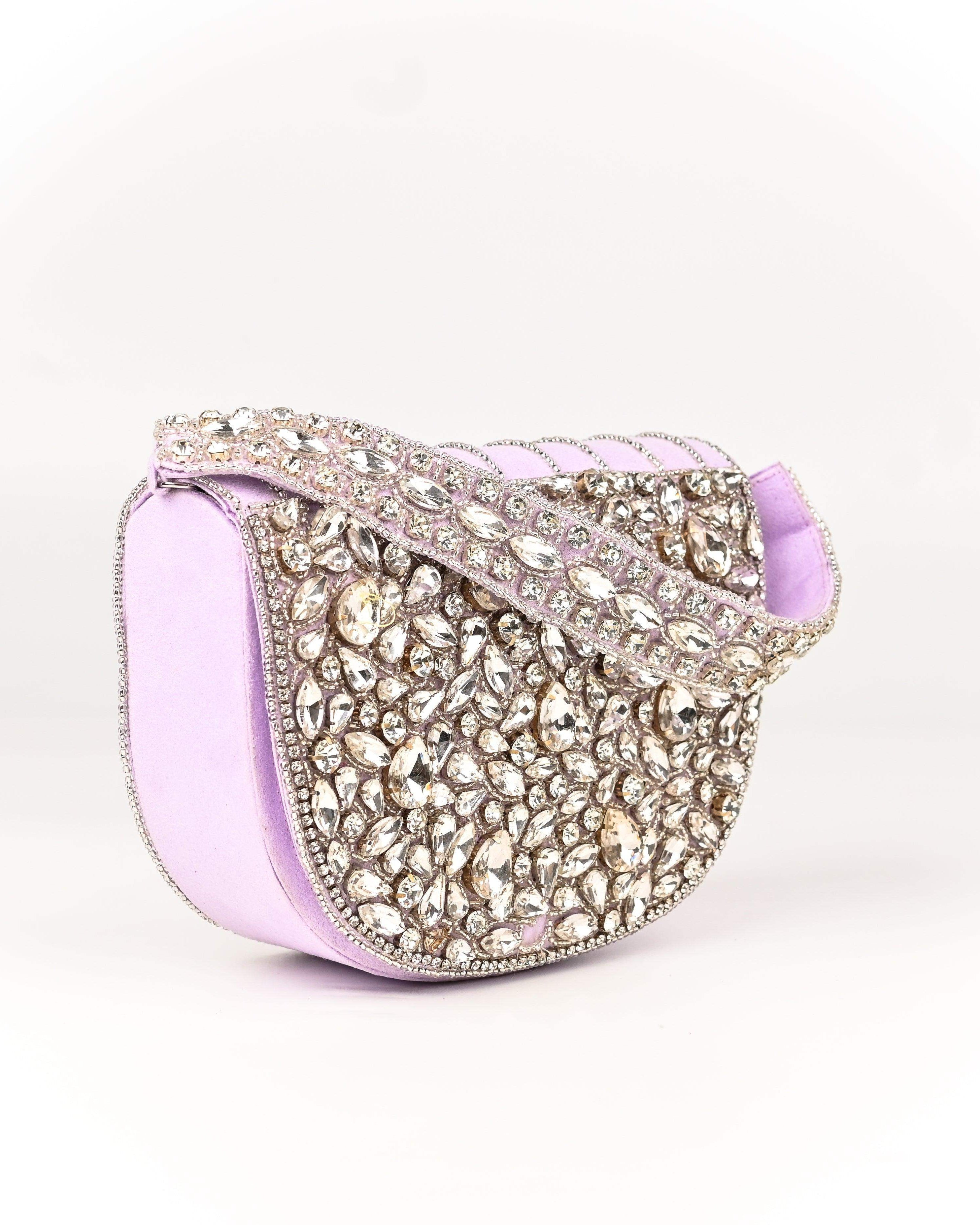 Sugarcrush Oval bridal Crystal Luxury Bag - SUGARCRUSH