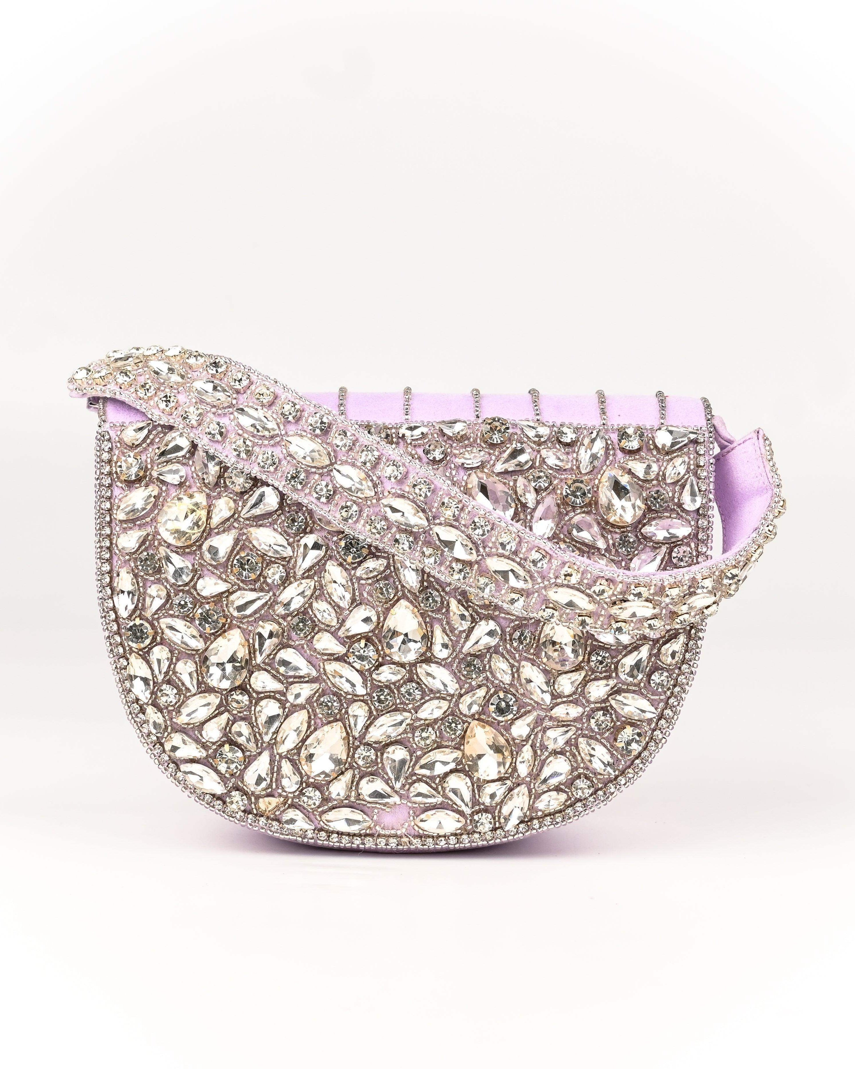 Sugarcrush Oval bridal Crystal Luxury Bag - SUGARCRUSH