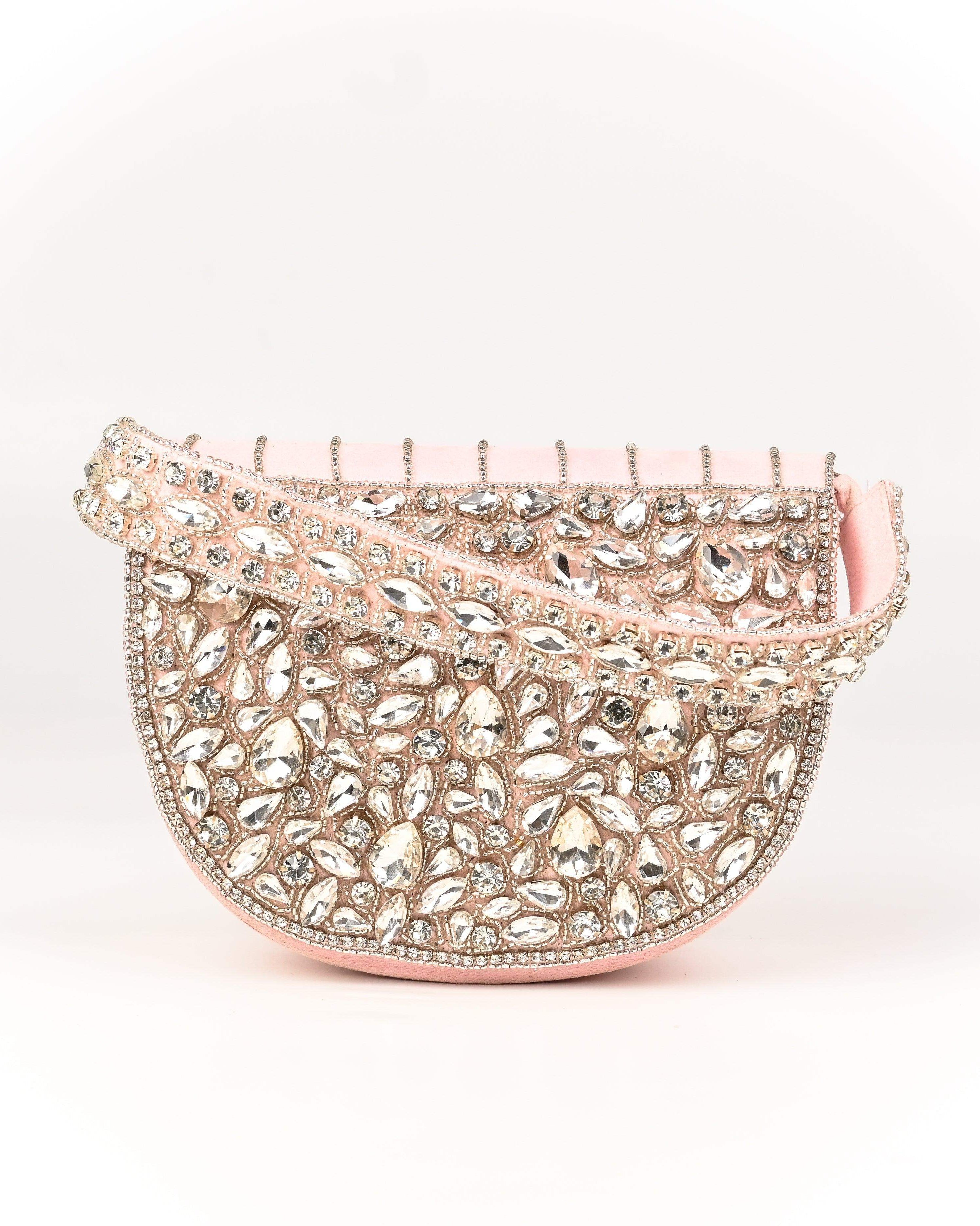 Sugarcrush Oval bridal Crystal Luxury Bag - SUGARCRUSH
