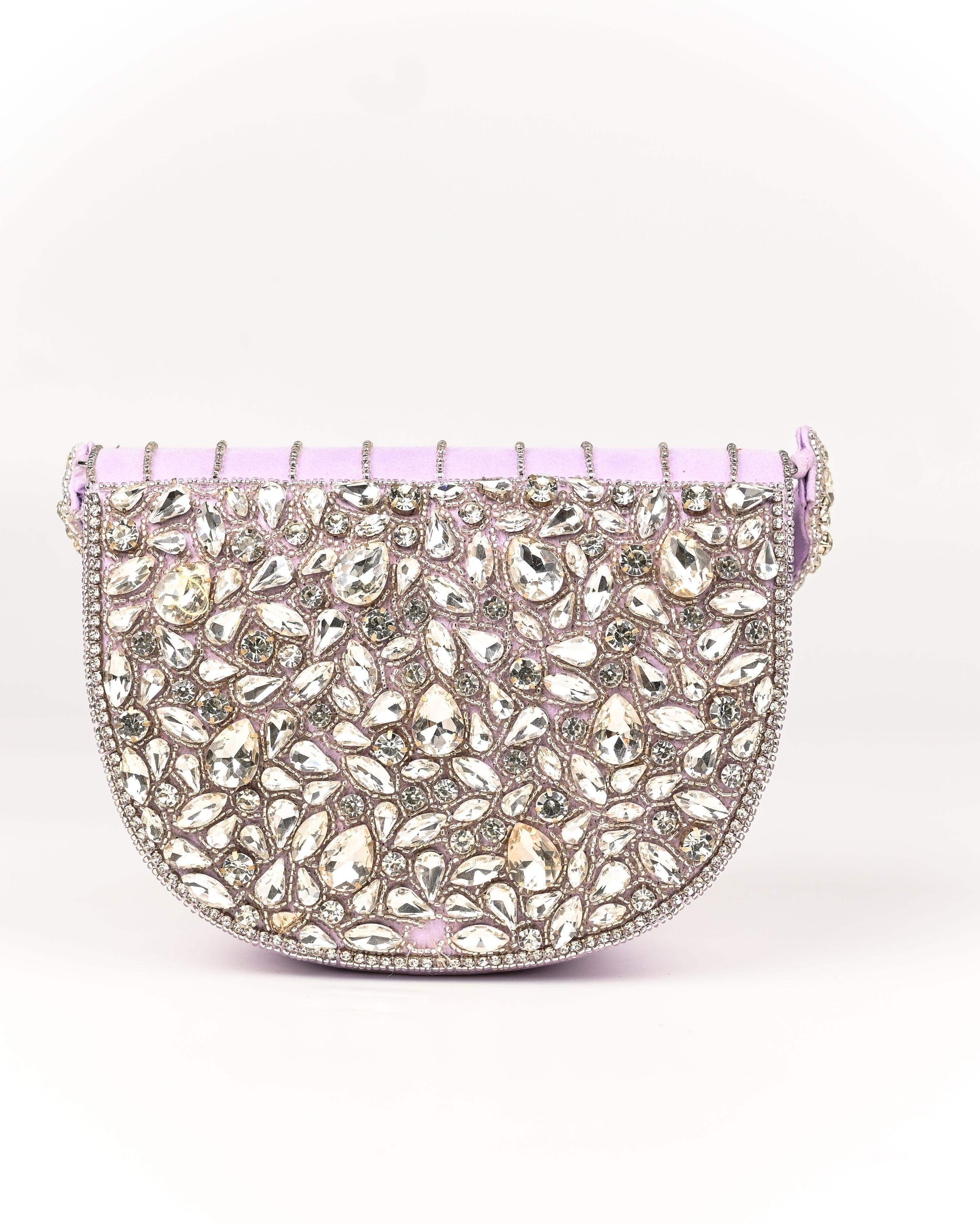 Sugarcrush Oval bridal Crystal Luxury Bag - SUGARCRUSH